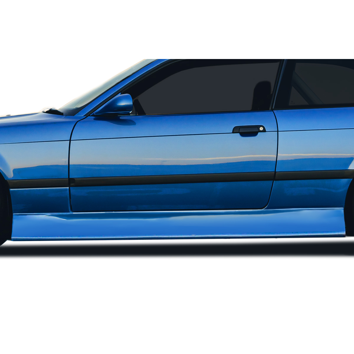 Modify your BMW 3-Series 1992 with our Exterior/Side Skirts - Side view angle showing car exterior details