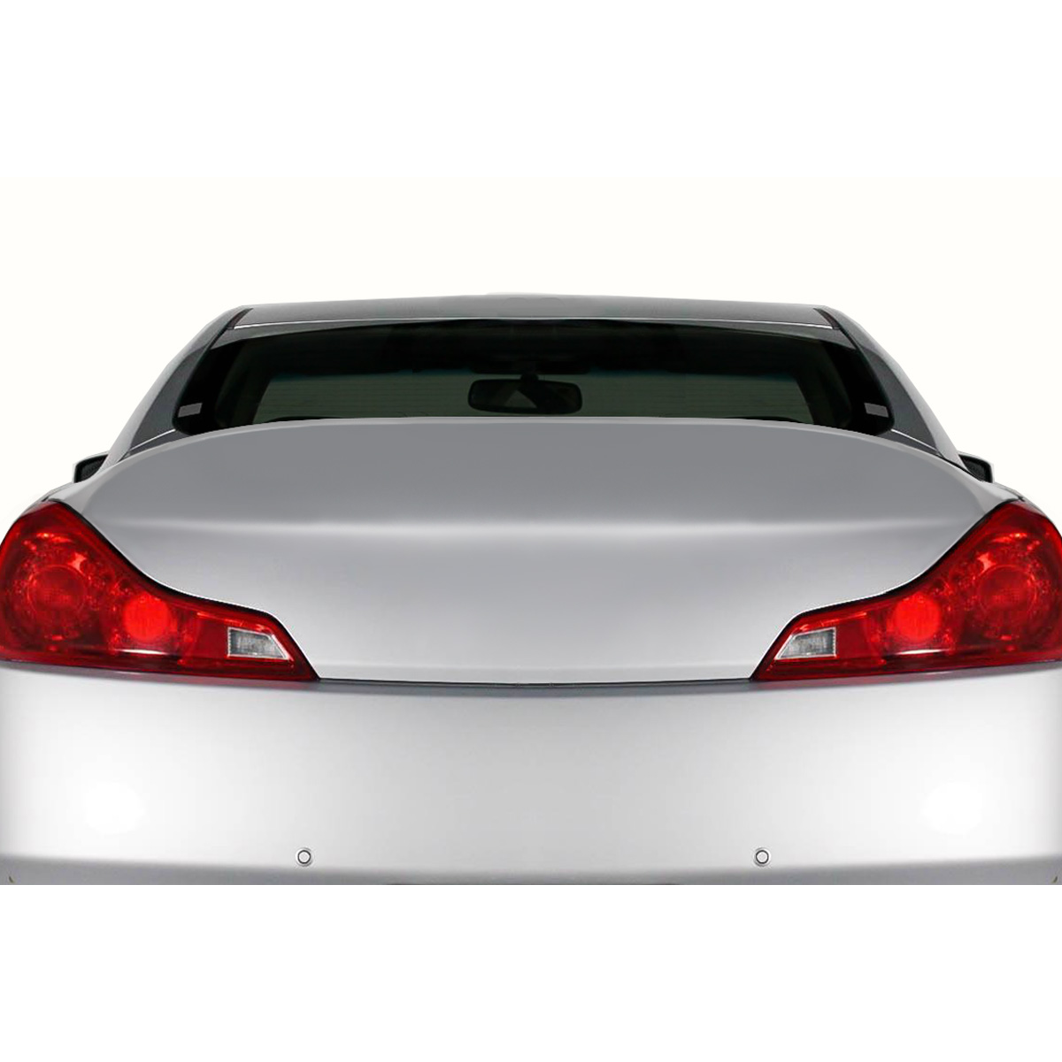 Modify your Infiniti G37 2008 with our Exterior/Trunks - Rear view angle of the Infiniti G37 vehicle