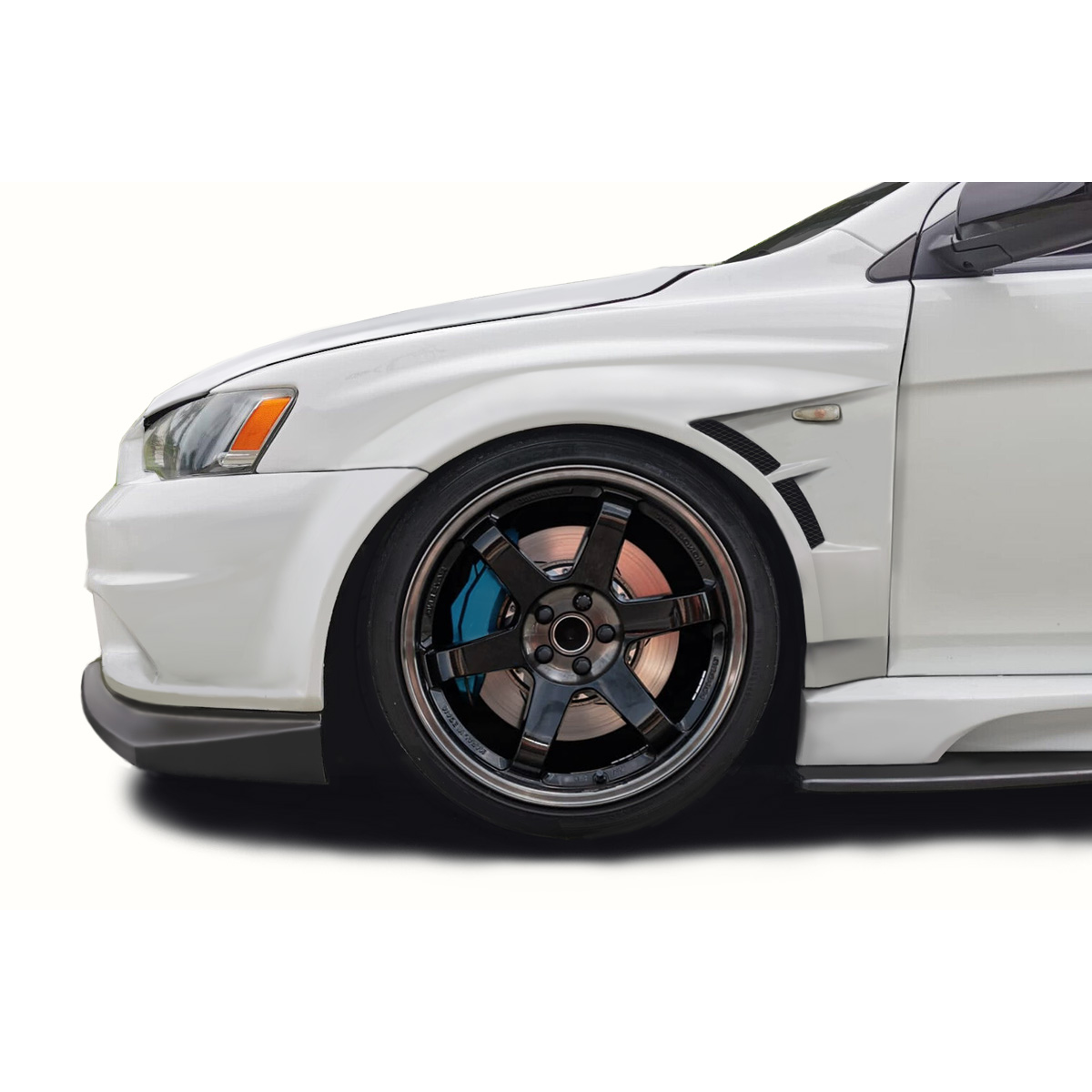 Modify your Mitsubishi Lancer 2008 with our Exterior/Fenders - The image shows a side angle of the vehicle