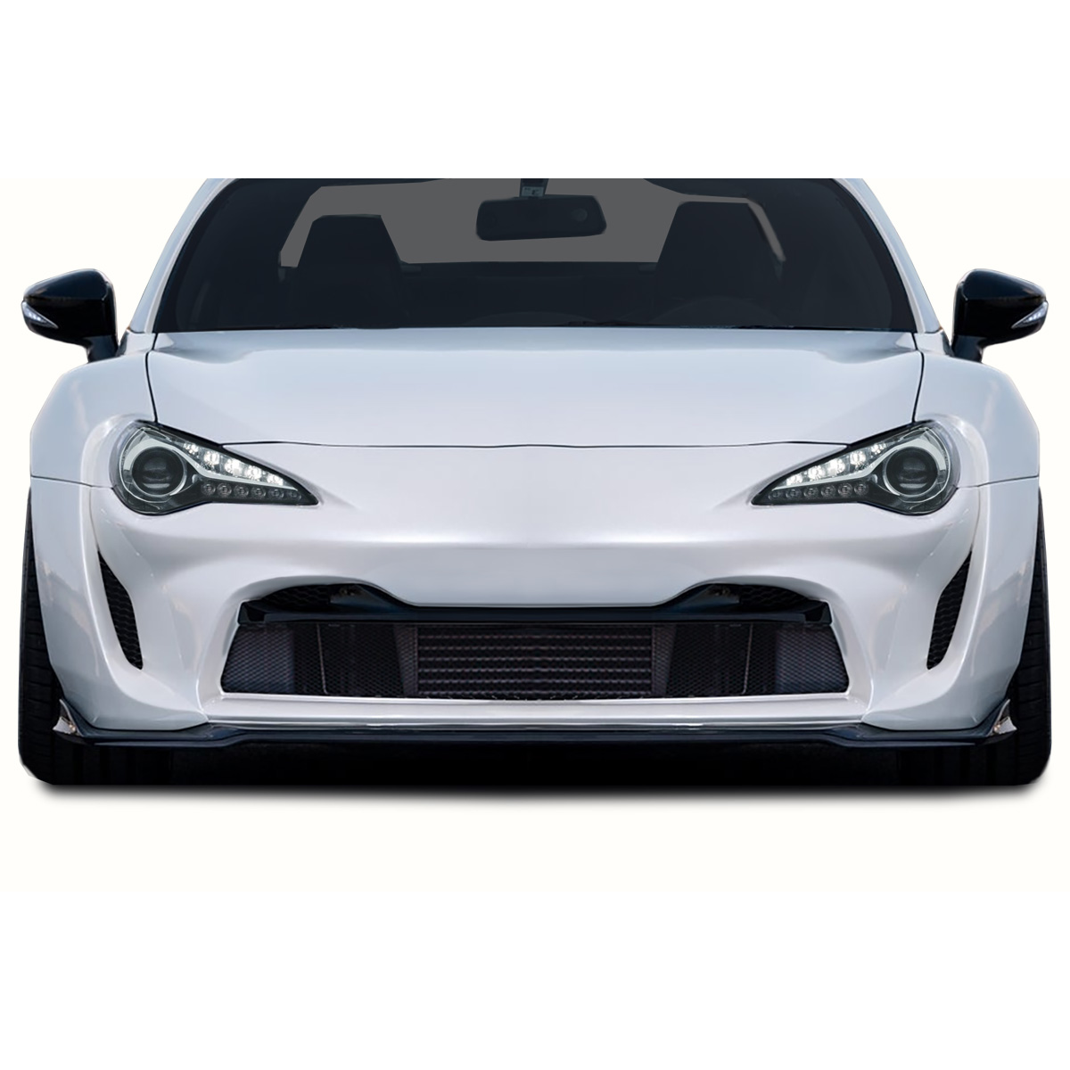 Modify your Subaru BRZ 2013 with our Exterior/Complete Body Kits - Front view of the car at eye level