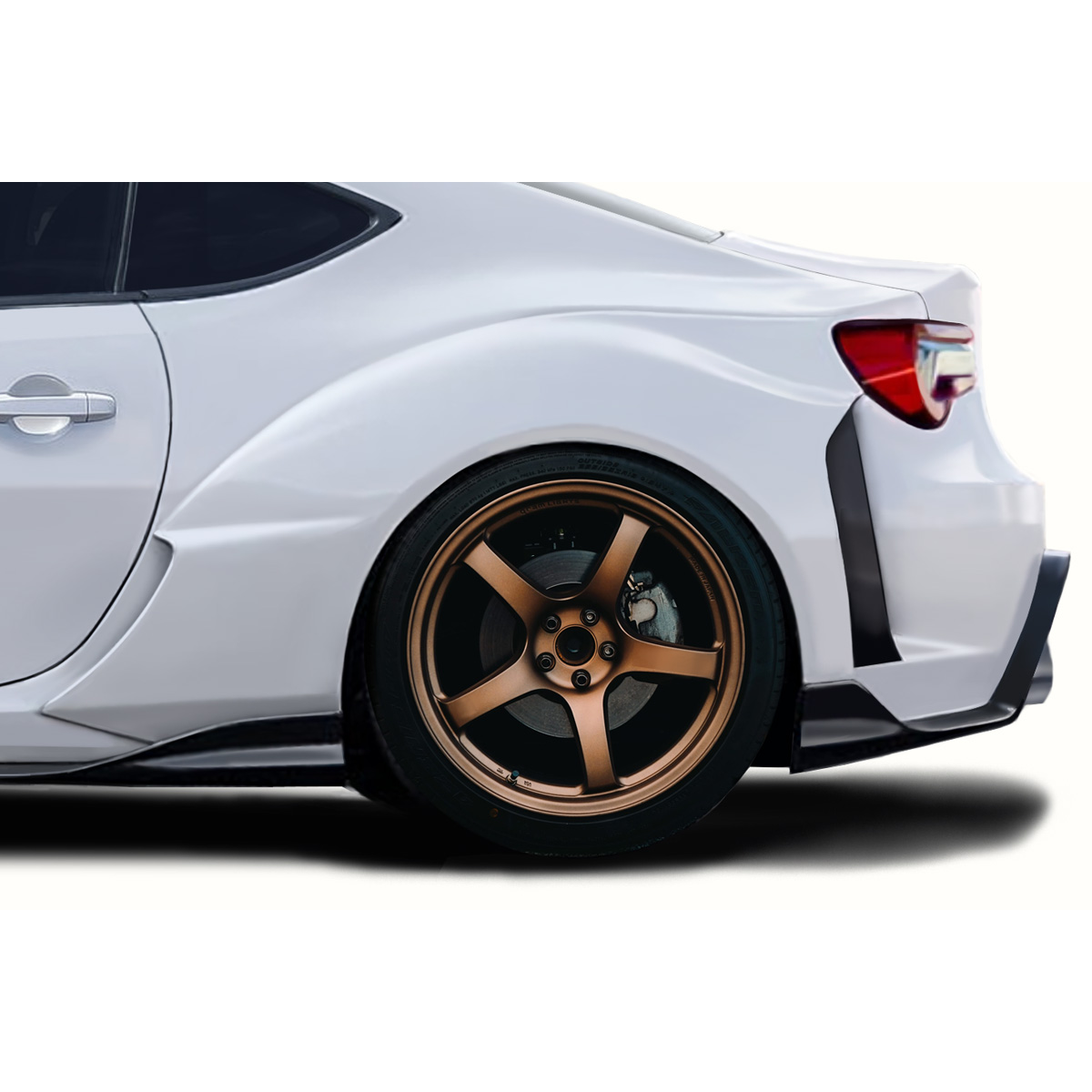 Modify your Subaru BRZ 2013 with our Exterior/Complete Body Kits - Rear three quarter view of a Subaru BRZ