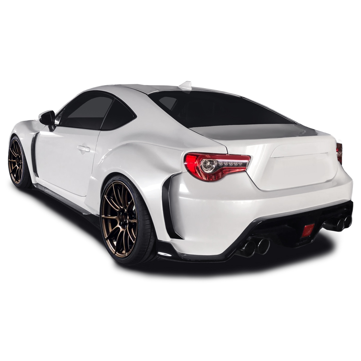 Modify your Subaru BRZ 2013 with our Exterior/Complete Body Kits - Rear three quarter angle view of the vehicle