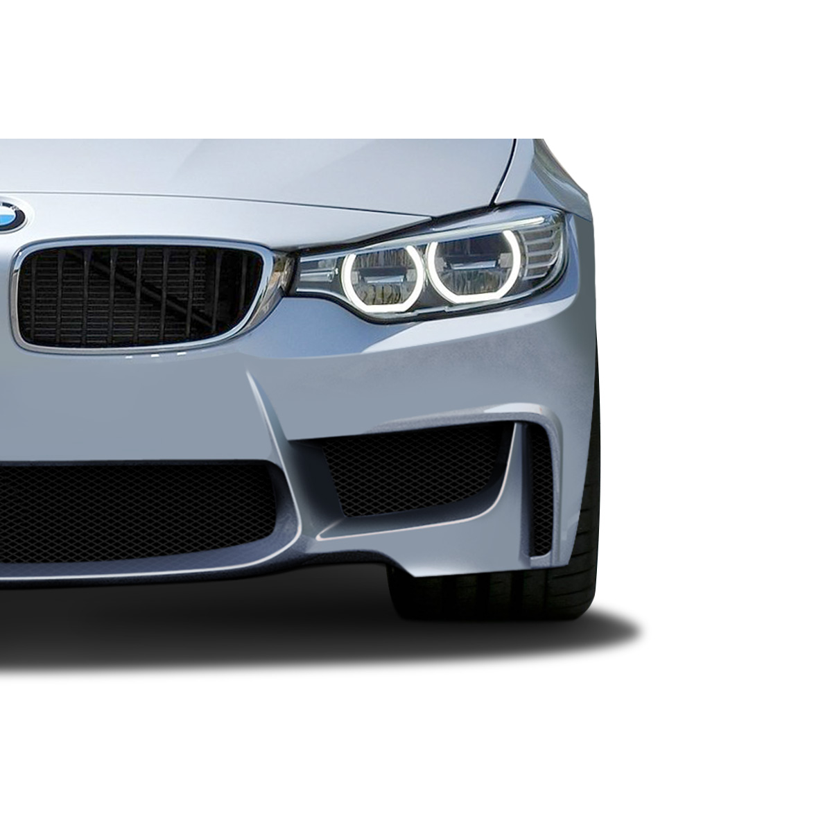 Modify your Universal   with our Exterior/Grilles - Front view of vehicle showing grille and headlights