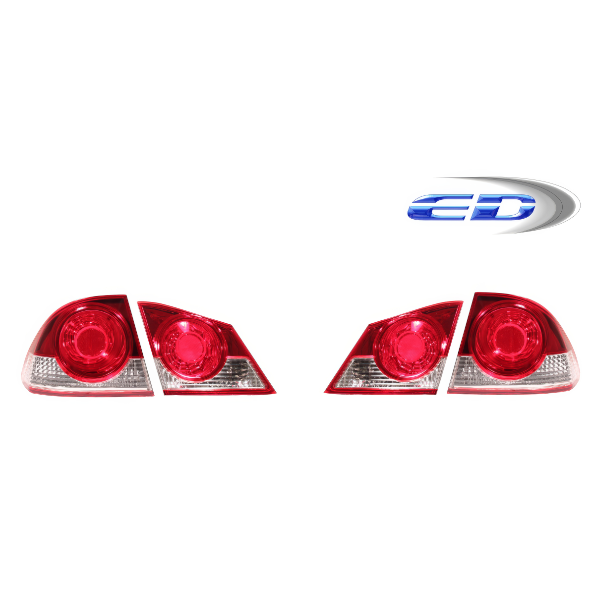 Modify your Honda Civic 2006 with our Lighting/Tail Lights - Viewed from the rear at an angle