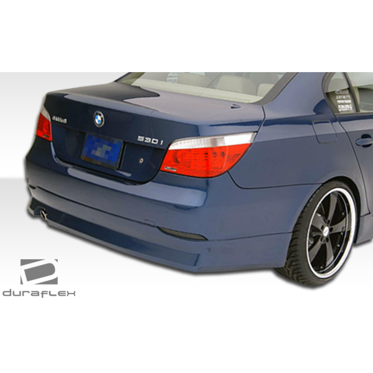 Modify your BMW 5-Series 2004 with our Exterior/Rear Bumpers or Lips - Rear angle view of BMW 5 Series E60