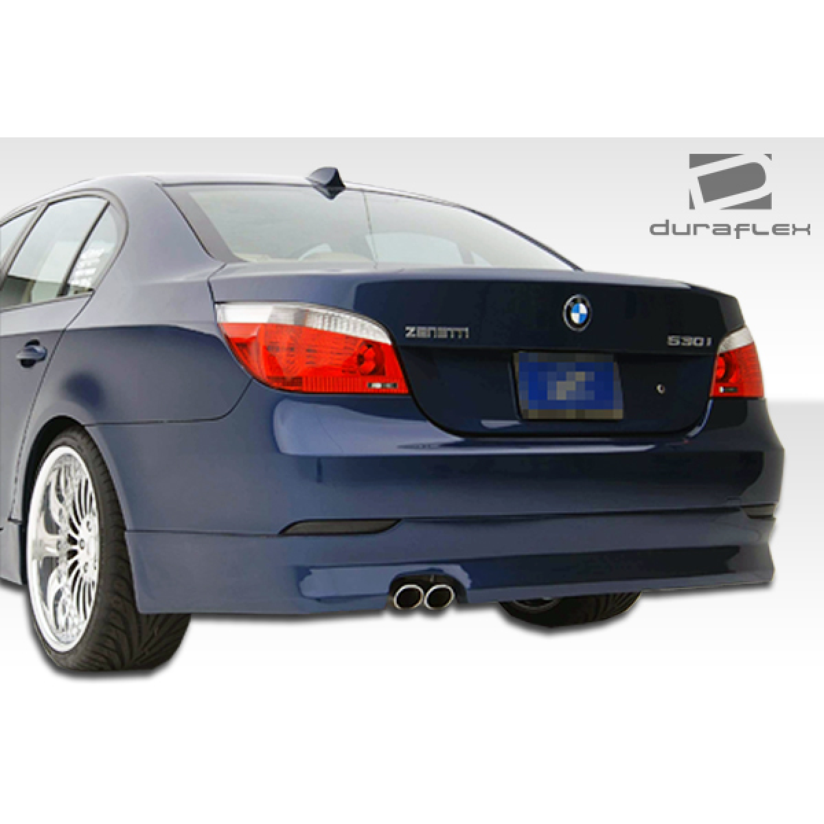 Modify your BMW 5-Series 2004 with our Exterior/Rear Bumpers or Lips - Rear angle view of the bumper part