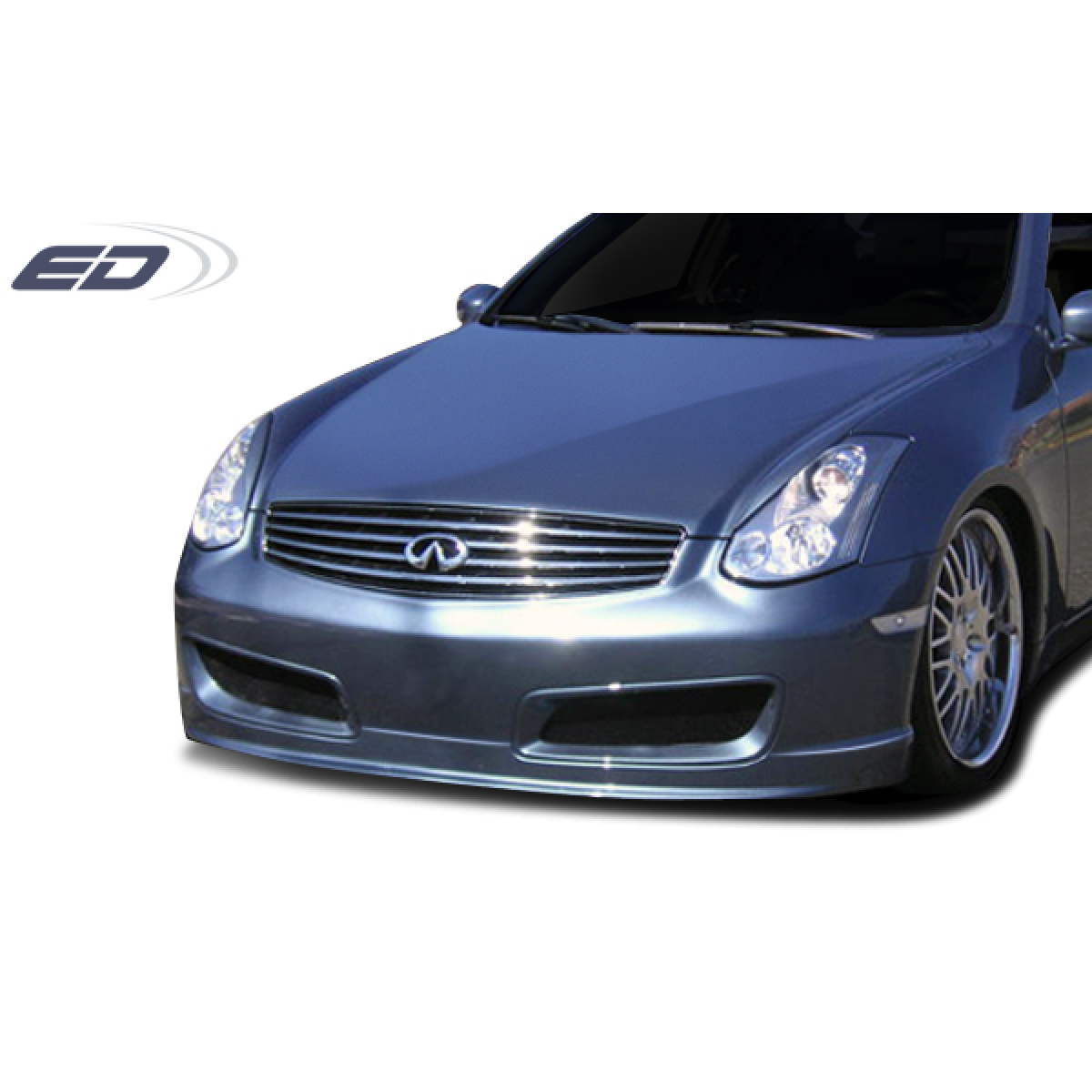 Modify your Infiniti G35 2003 with our Exterior/Front Bumpers or Lips - Front angle view showcasing the bumper design