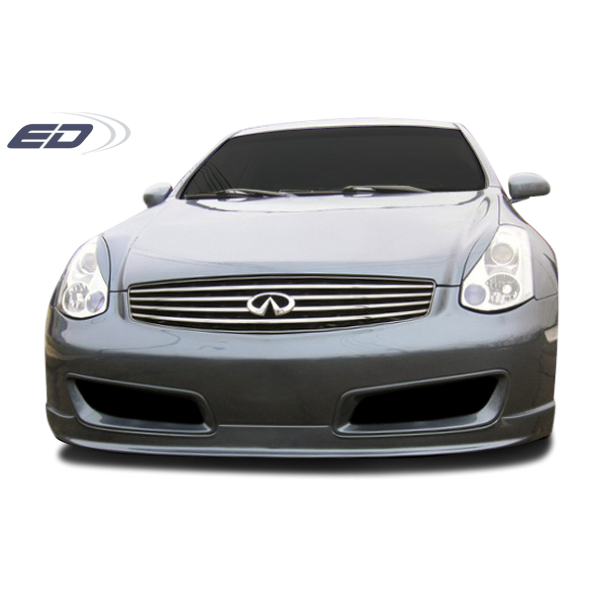 Modify your Infiniti G35 2003 with our Exterior/Front Bumpers or Lips - Front view of vehicle at eye level angle