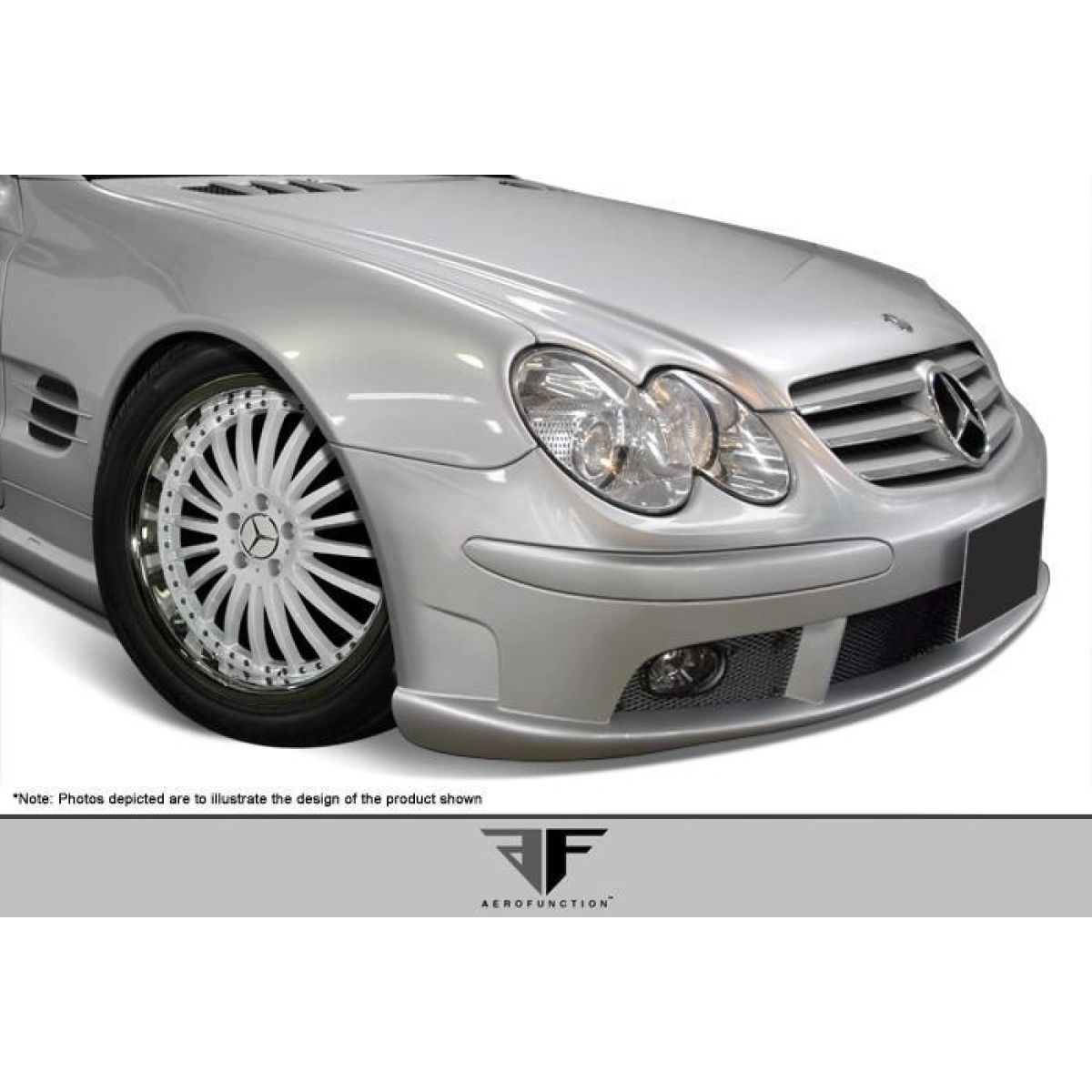 Modify your Mercedes-Benz SL-Class 2003 with our Exterior/Front Bumpers - 4