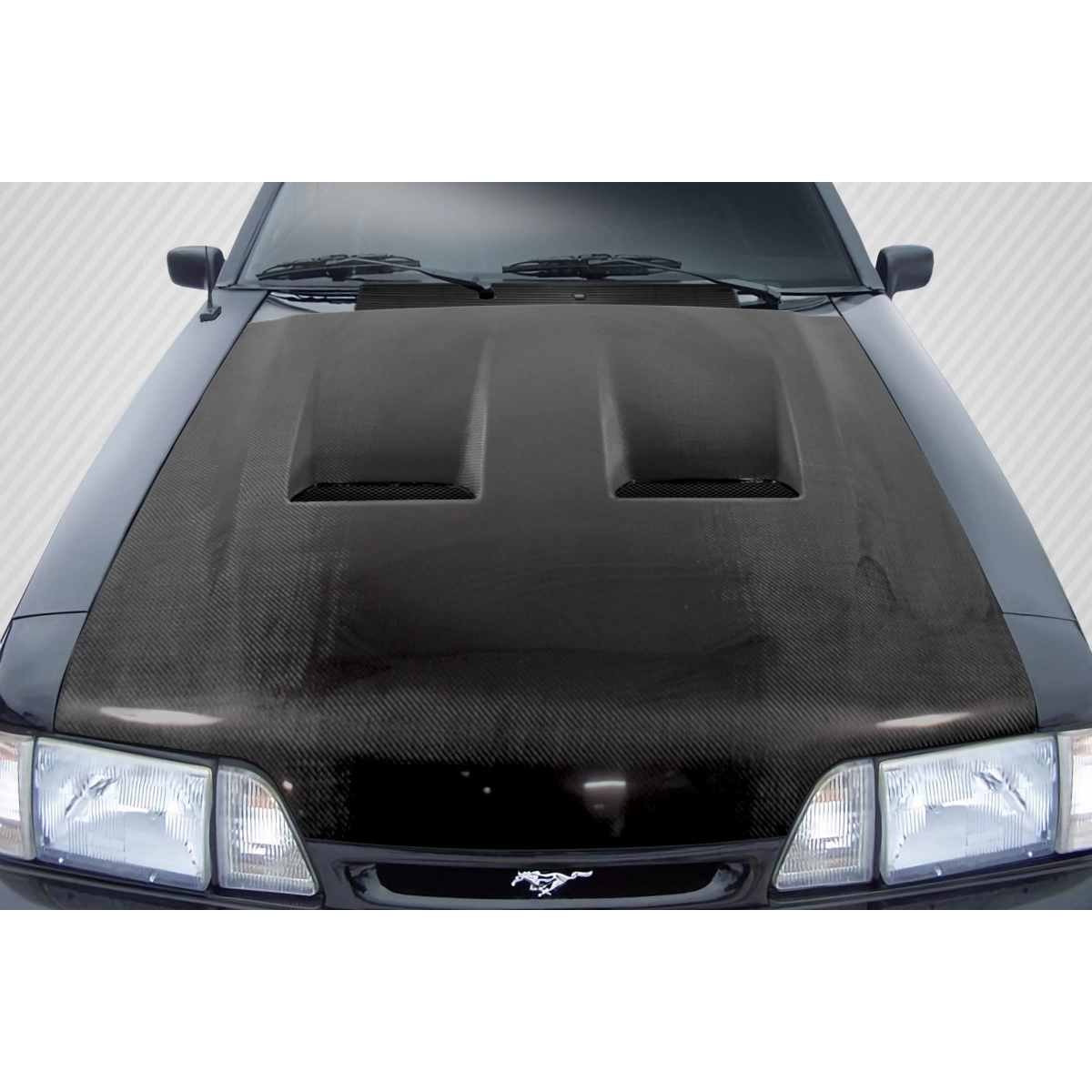 Modify your Ford Mustang 1987 with our Exterior/Hoods - 1