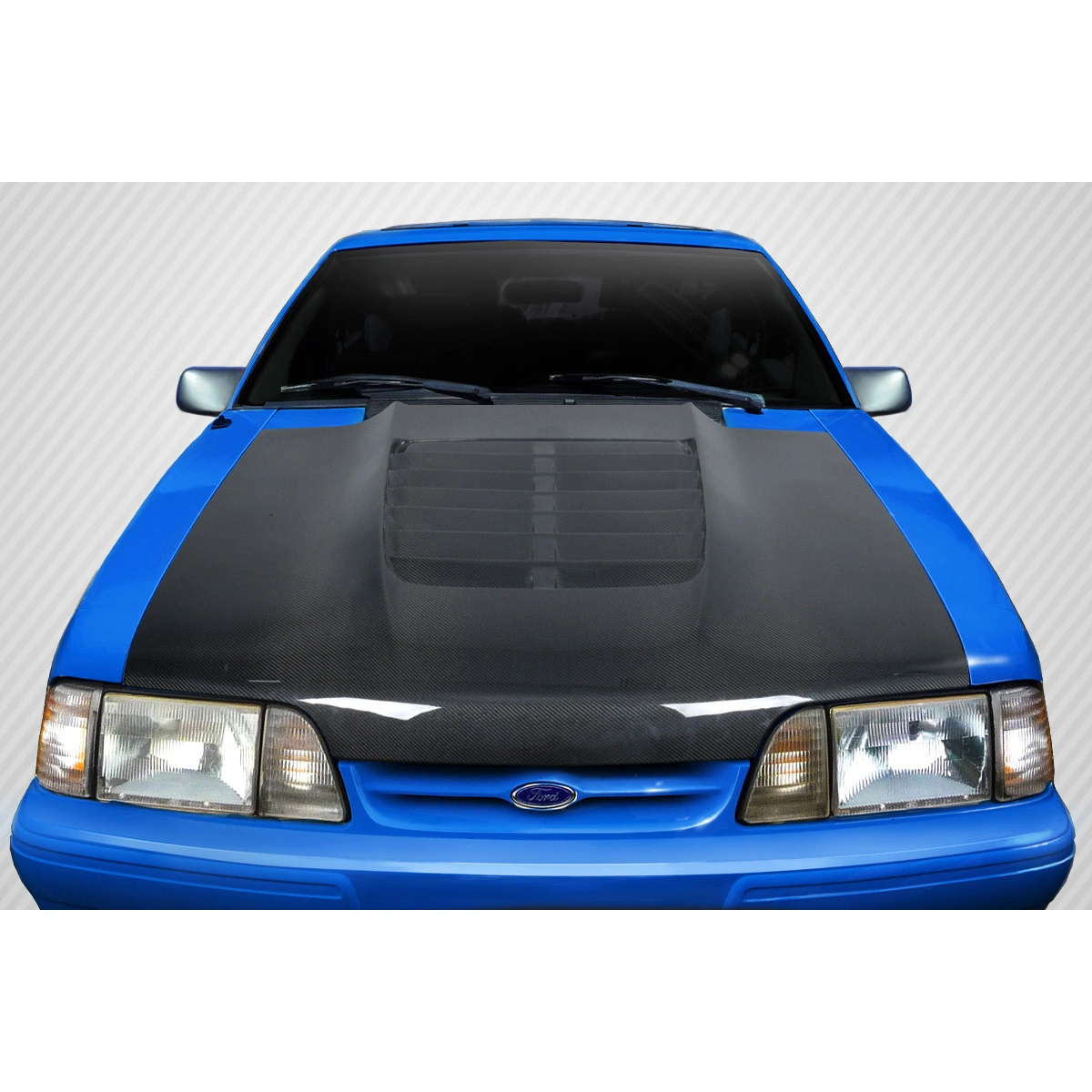 Modify your Ford Mustang 1987 with our Exterior/Hoods - 1