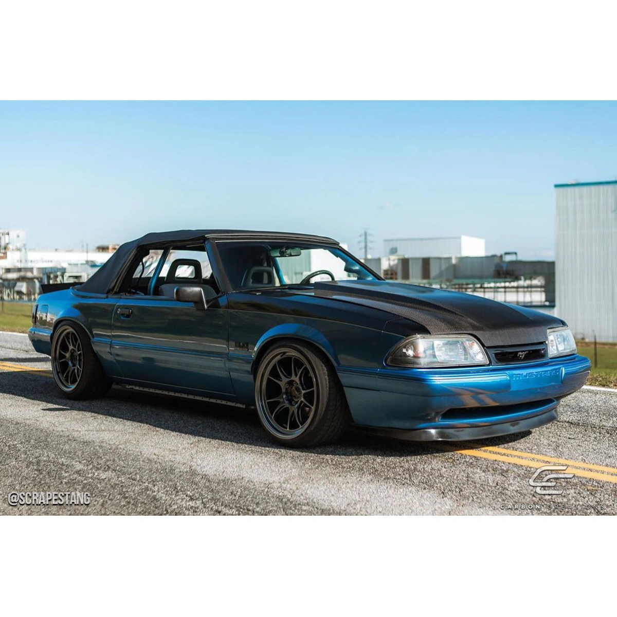 Modify your Ford Mustang 1987 with our Exterior/Hoods - 7