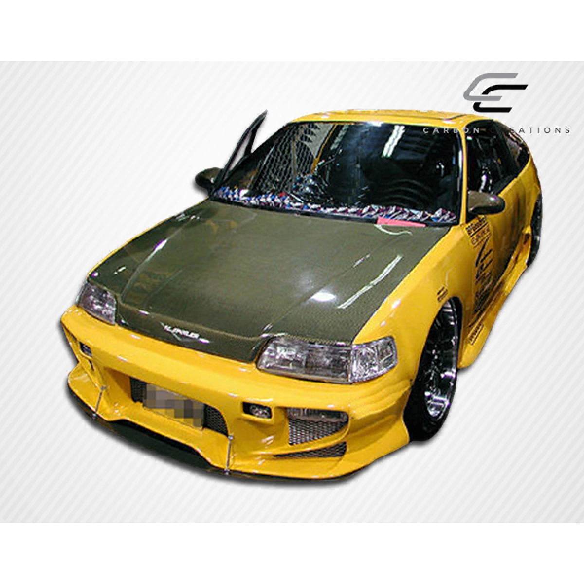 Modify your Honda Civic 1988 with our Exterior/Hoods - 11