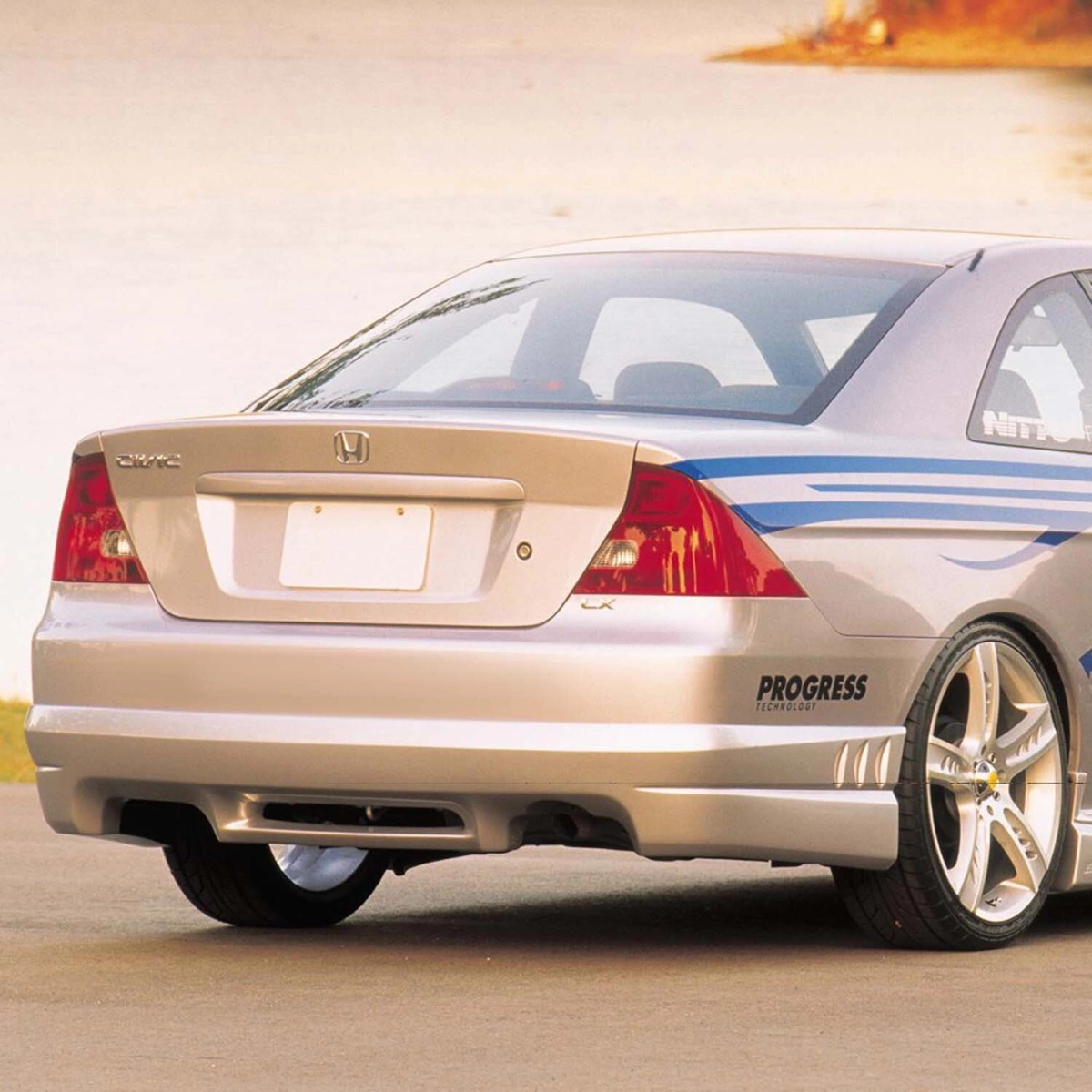 Modify your Honda Civic 2001 with our Exterior/Rear Lips - 1