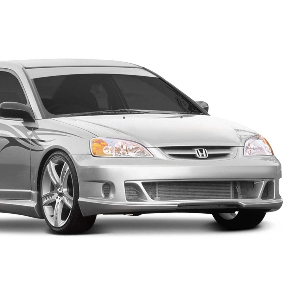 Modify your Honda Civic 2001 with our Exterior/Front Bumpers - 1
