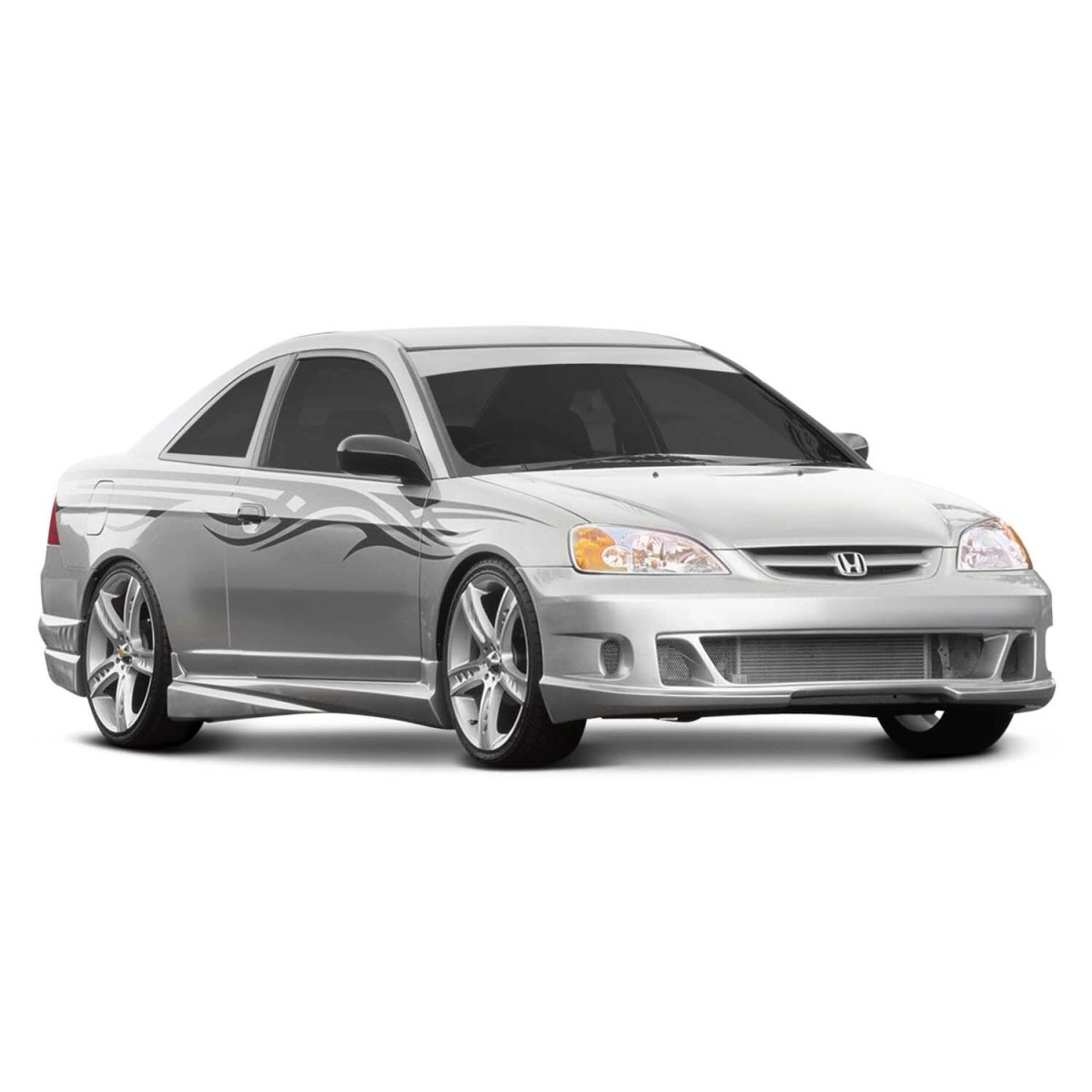 Modify your Honda Civic 2001 with our Exterior/Front Bumpers - 2