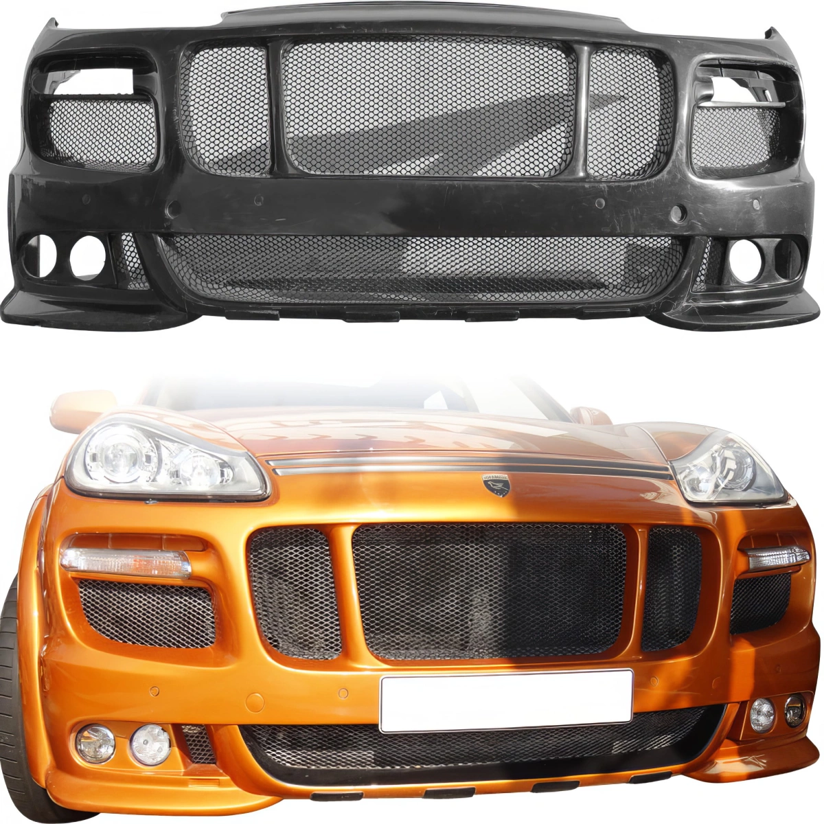 Modify your Porsche Cayenne 2008 with our Exterior/Front Bumpers - 1