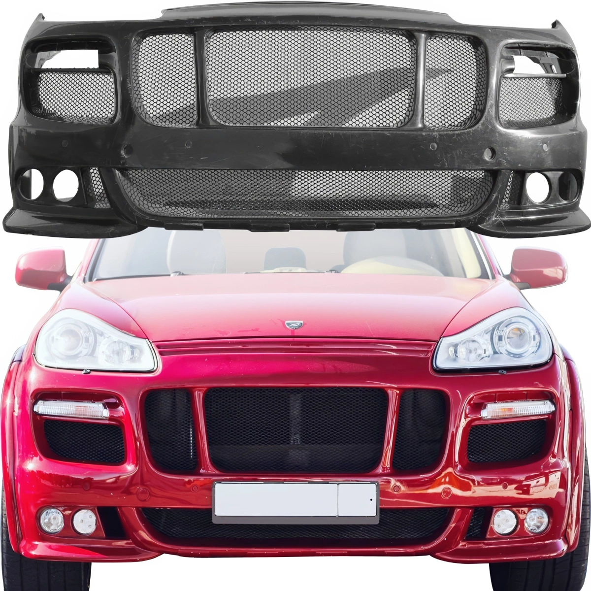 Modify your Porsche Cayenne 2008 with our Exterior/Front Bumpers - 7