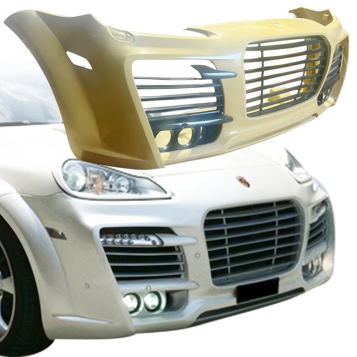 Modify your Porsche Cayenne 2008 with our Exterior/Front Bumpers - 1