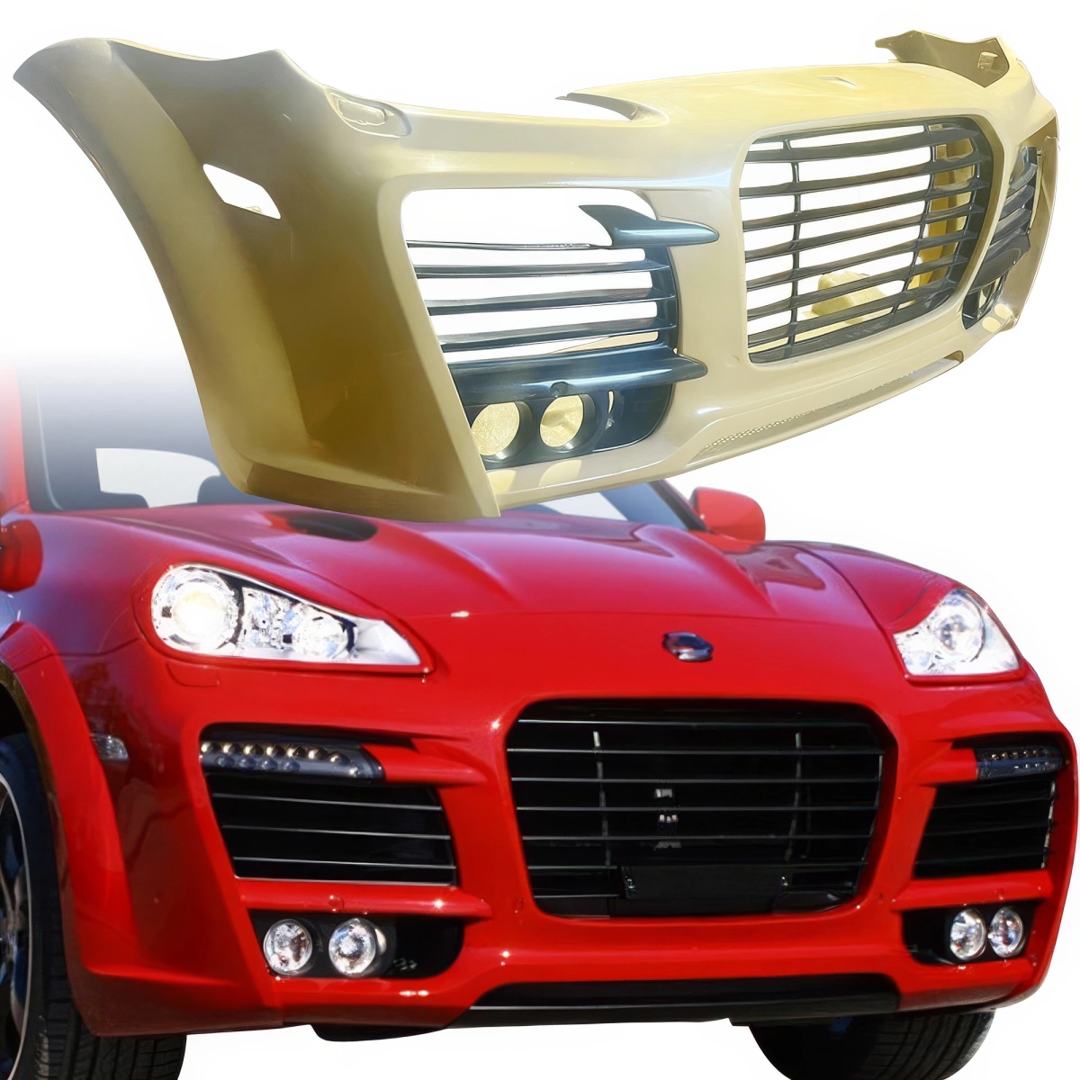 Modify your Porsche Cayenne 2008 with our Exterior/Front Bumpers - 7