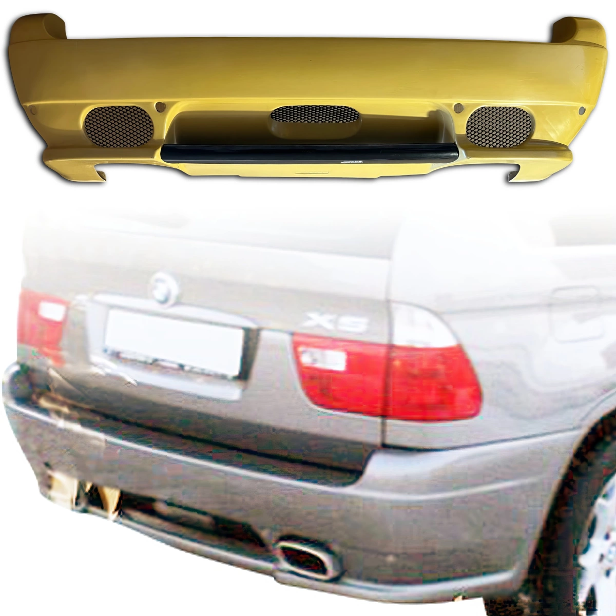 ModeloDrive FRP HAMA Rear Bumper BMW X5 E53 2000 2006 5dr