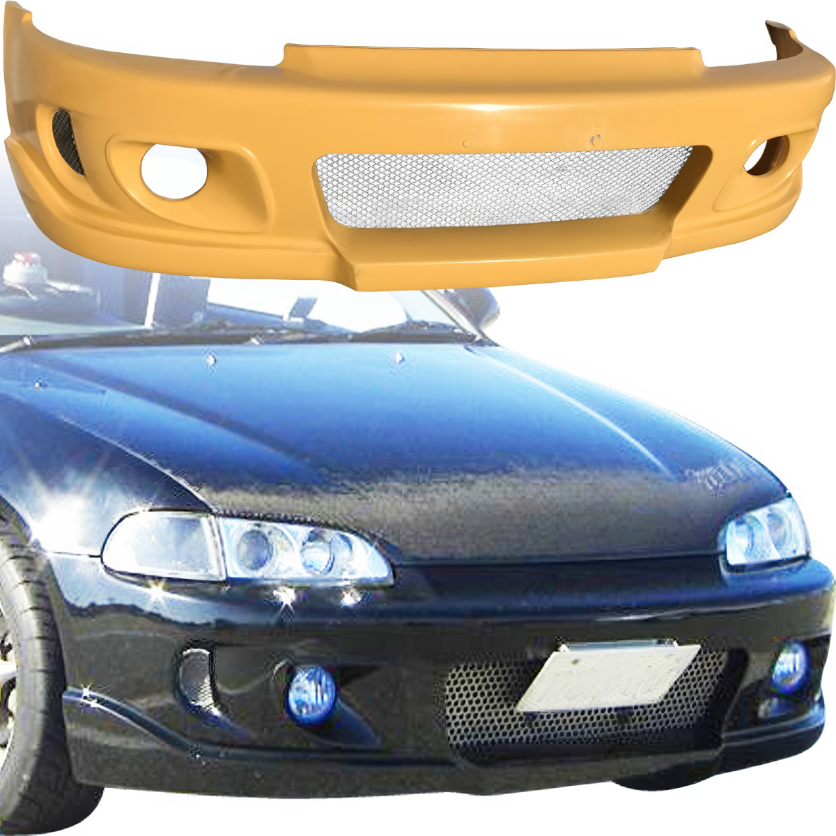 Modify your Honda Civic 1992 with our Exterior/Front Bumpers - 