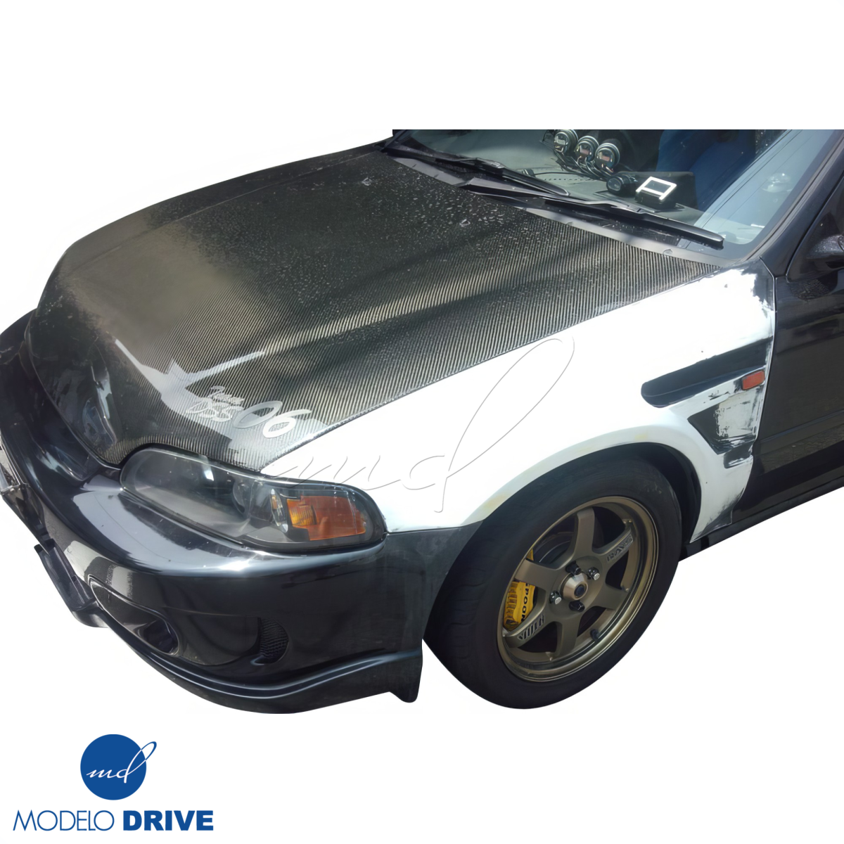 Modify your Honda Civic 1992 with our Exterior/Front Bumpers - 