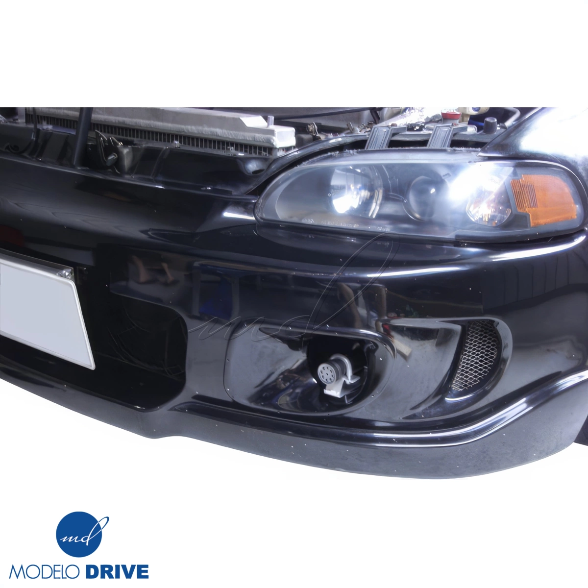 Modify your Honda Civic 1992 with our Exterior/Front Bumpers - 7