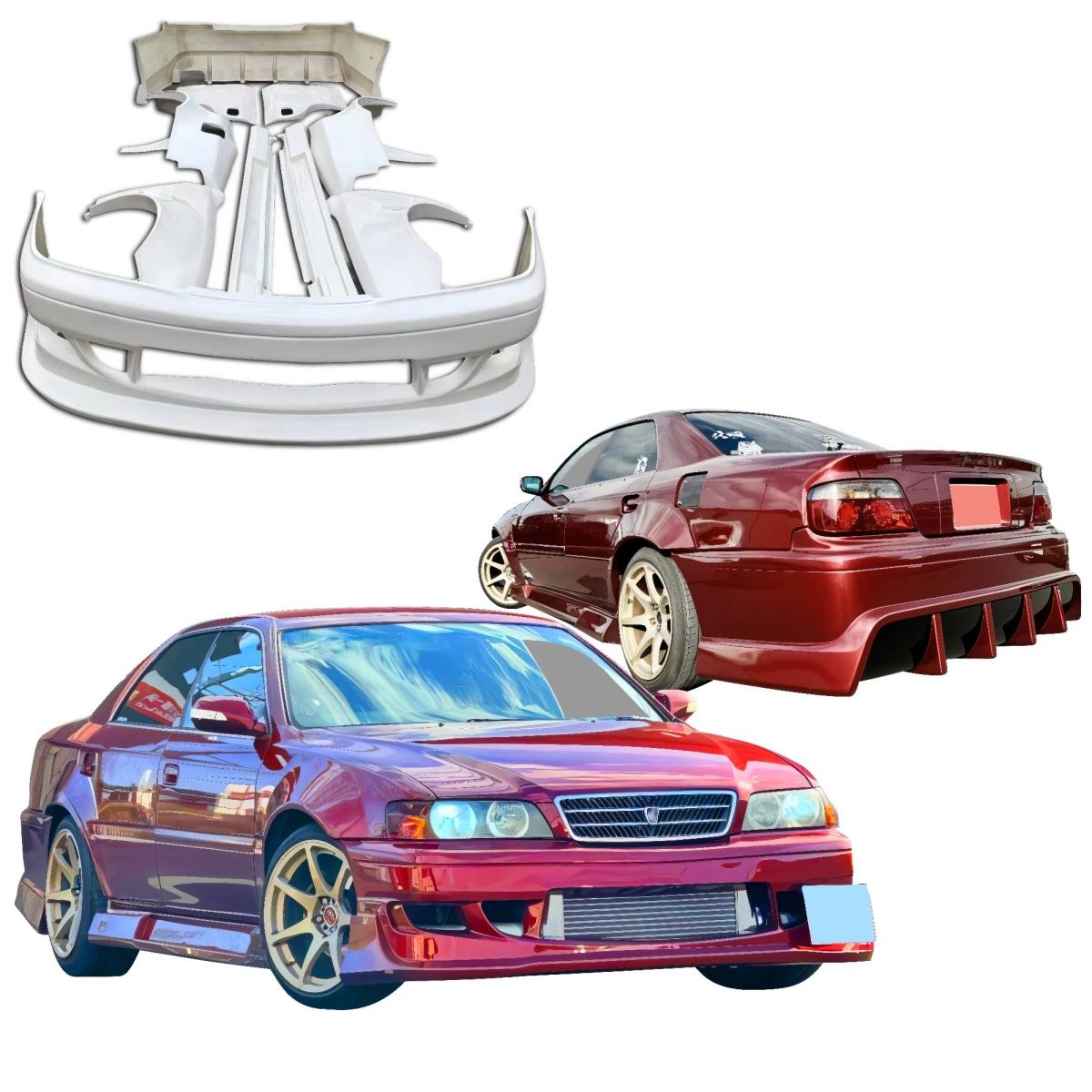ModeloDrive FRP ORI RACE Wide Body Kit (JZX100) 4dr for Chaser