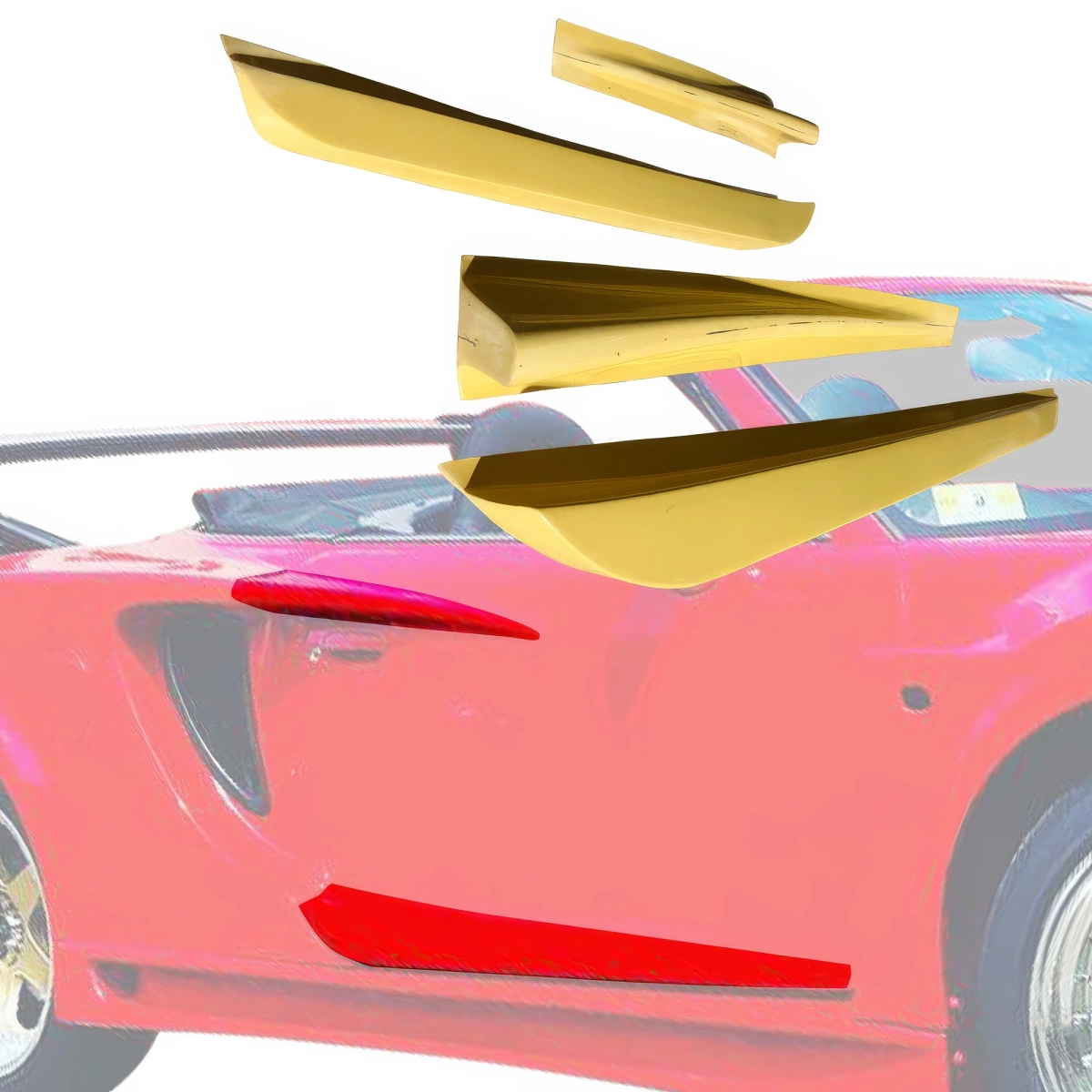 Modify your Toyota MR2 Spyder 2000 with our Exterior/Side Skirts - 7