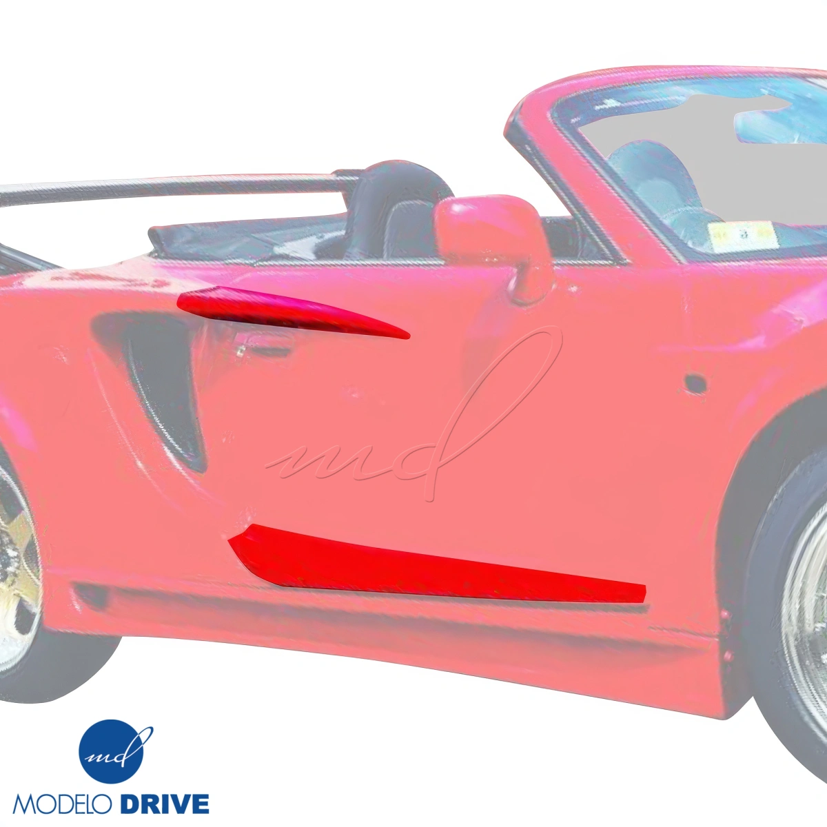 Modify your Toyota MR2 Spyder 2000 with our Exterior/Side Skirts - 8