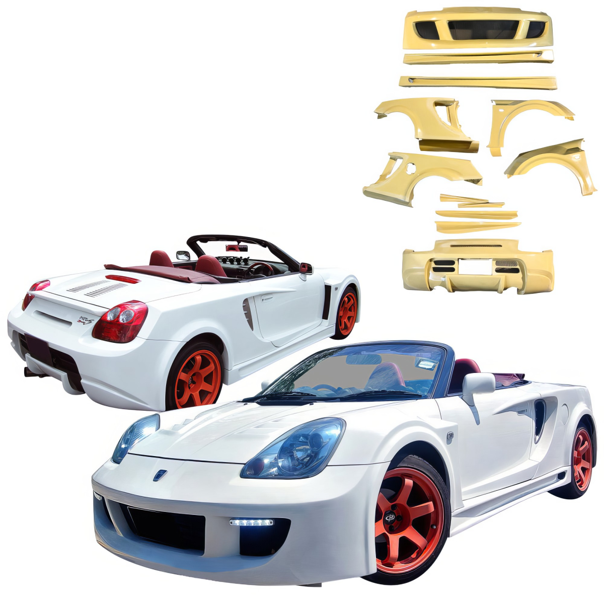 Modify your Toyota MR2 Spyder 2000 with our Exterior/Complete Body Kits - 