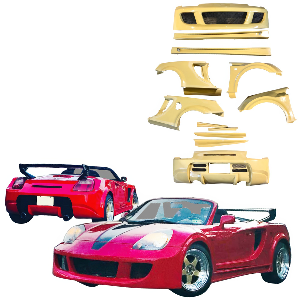 Modify your Toyota MR2 Spyder 2000 with our Exterior/Complete Body Kits - 