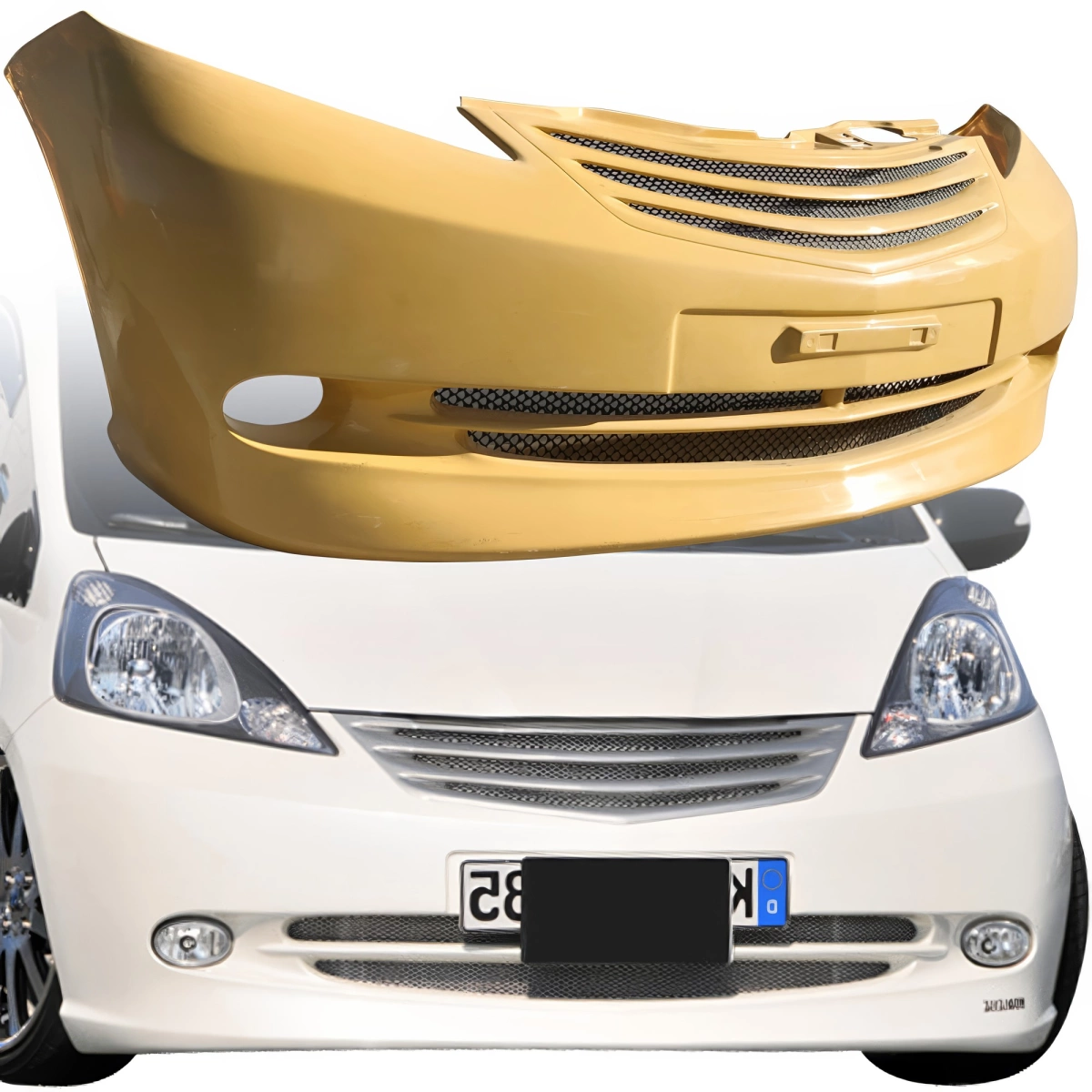 Modify your Honda Fit 2009 with our Exterior/Front Bumpers - 1