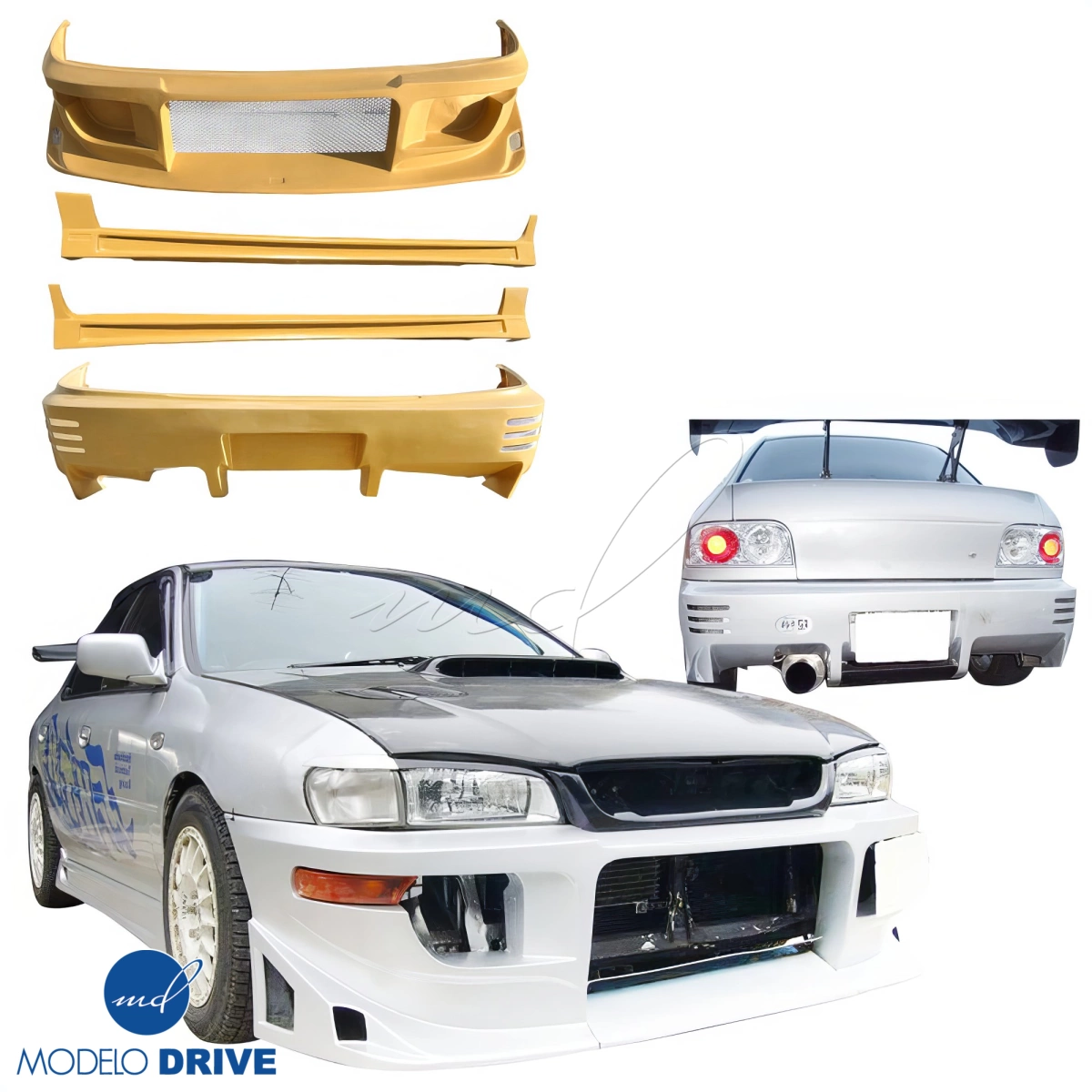 Modify your Subaru Impreza 1993 with our Exterior/Complete Body Kits - 2