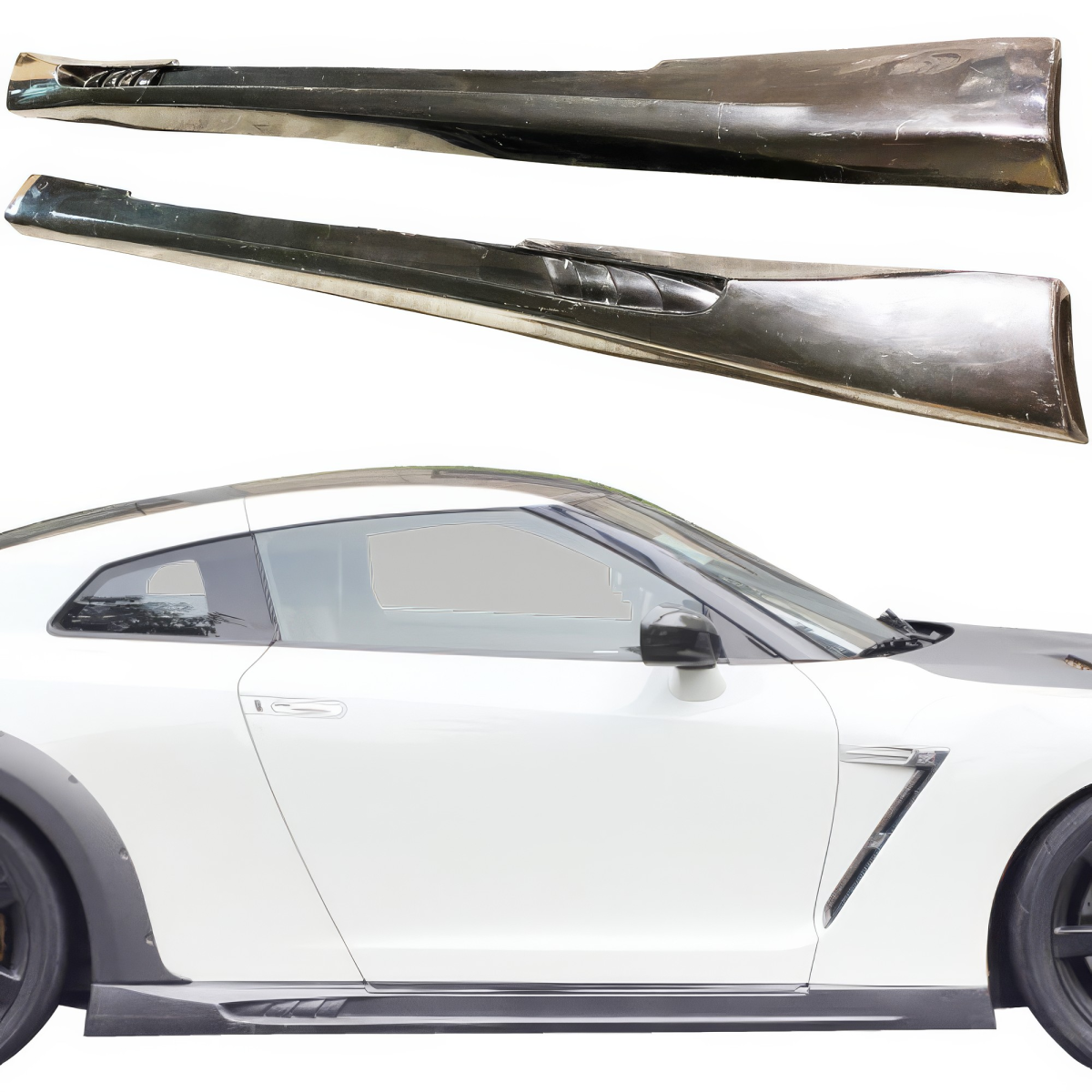 Modify your Nissan GT-R 2009 with our Exterior/Side Skirts - 