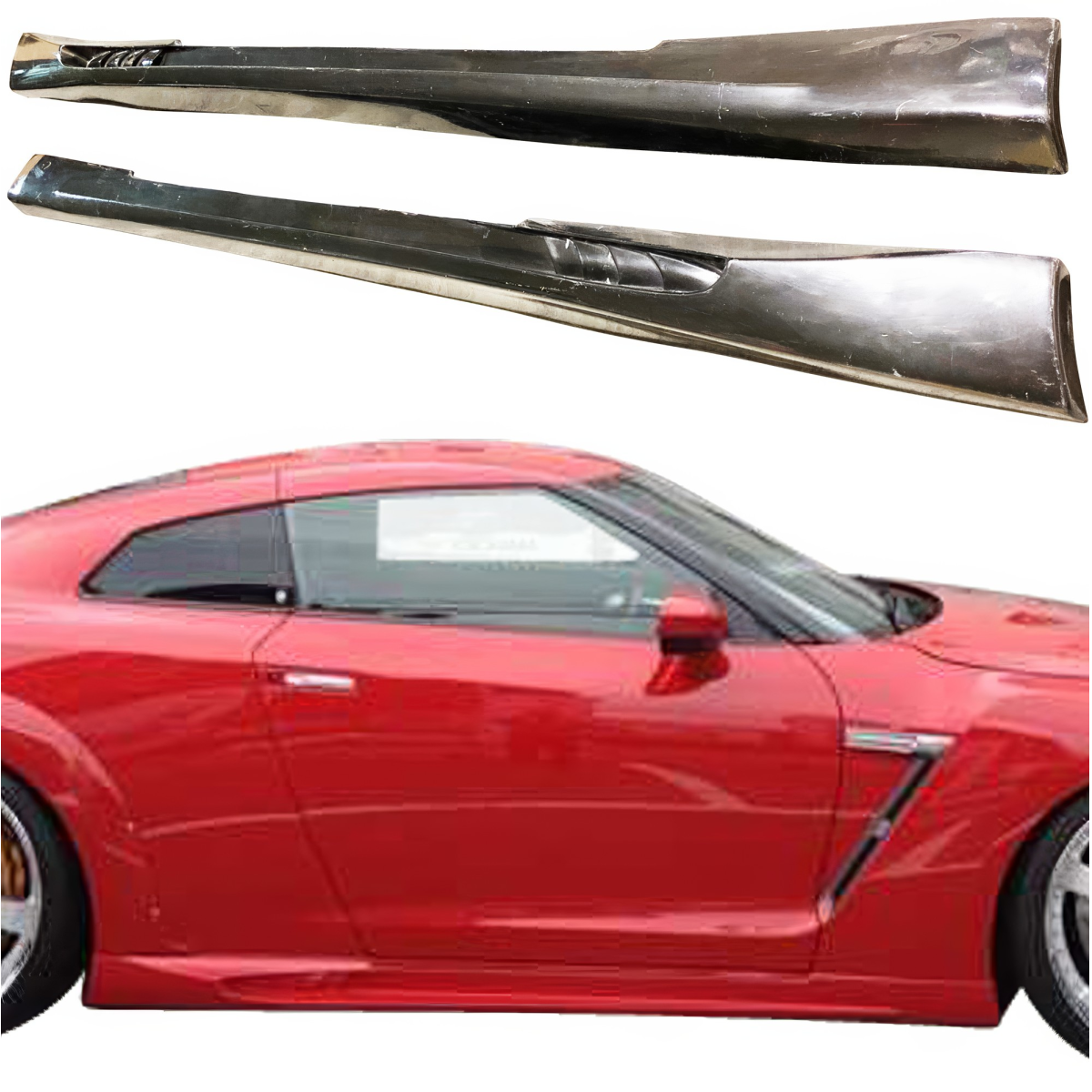 Modify your Nissan GT-R 2009 with our Exterior/Side Skirts - 