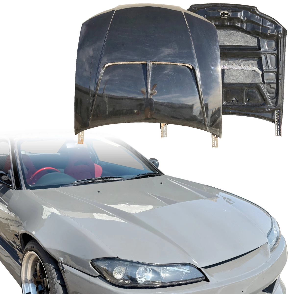 Modify your Nissan Silvia 1999 with our Exterior/Hoods - 1
