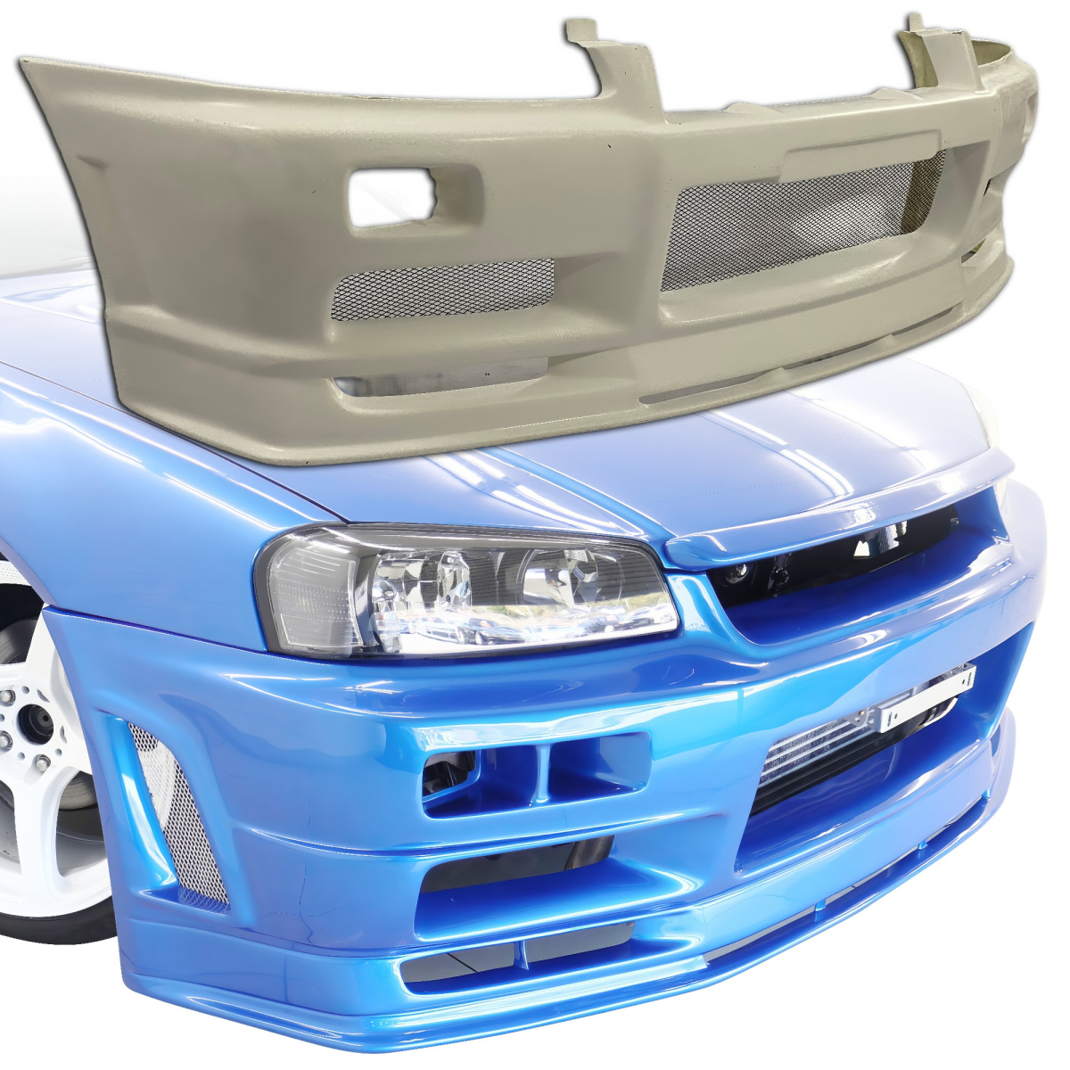 Modify your Nissan Skyline R34 1999 with our Exterior/Front Bumpers or Lips - 