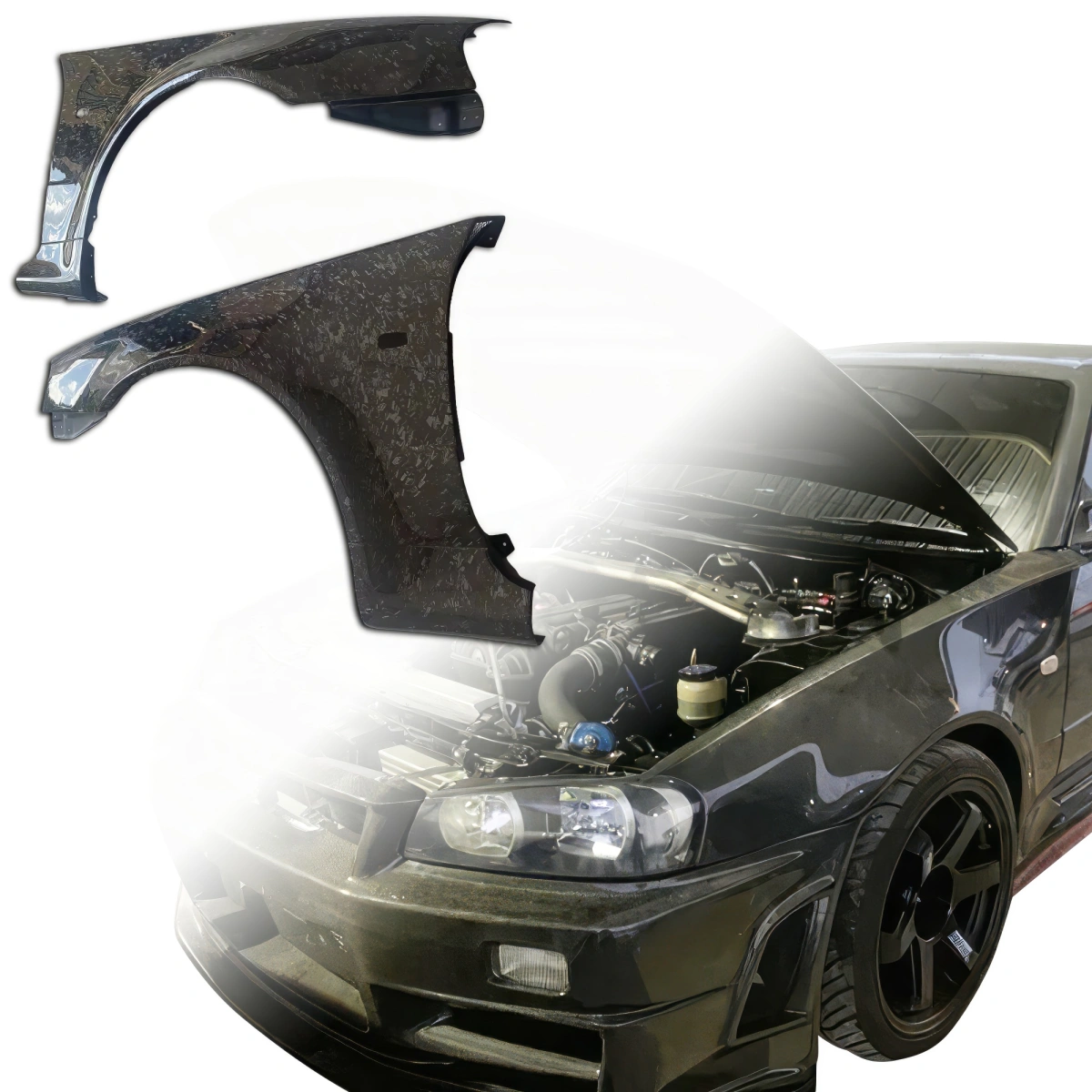 Modify your Nissan Skyline (R34) GTR 1999 with our Exterior/Fenders - 3