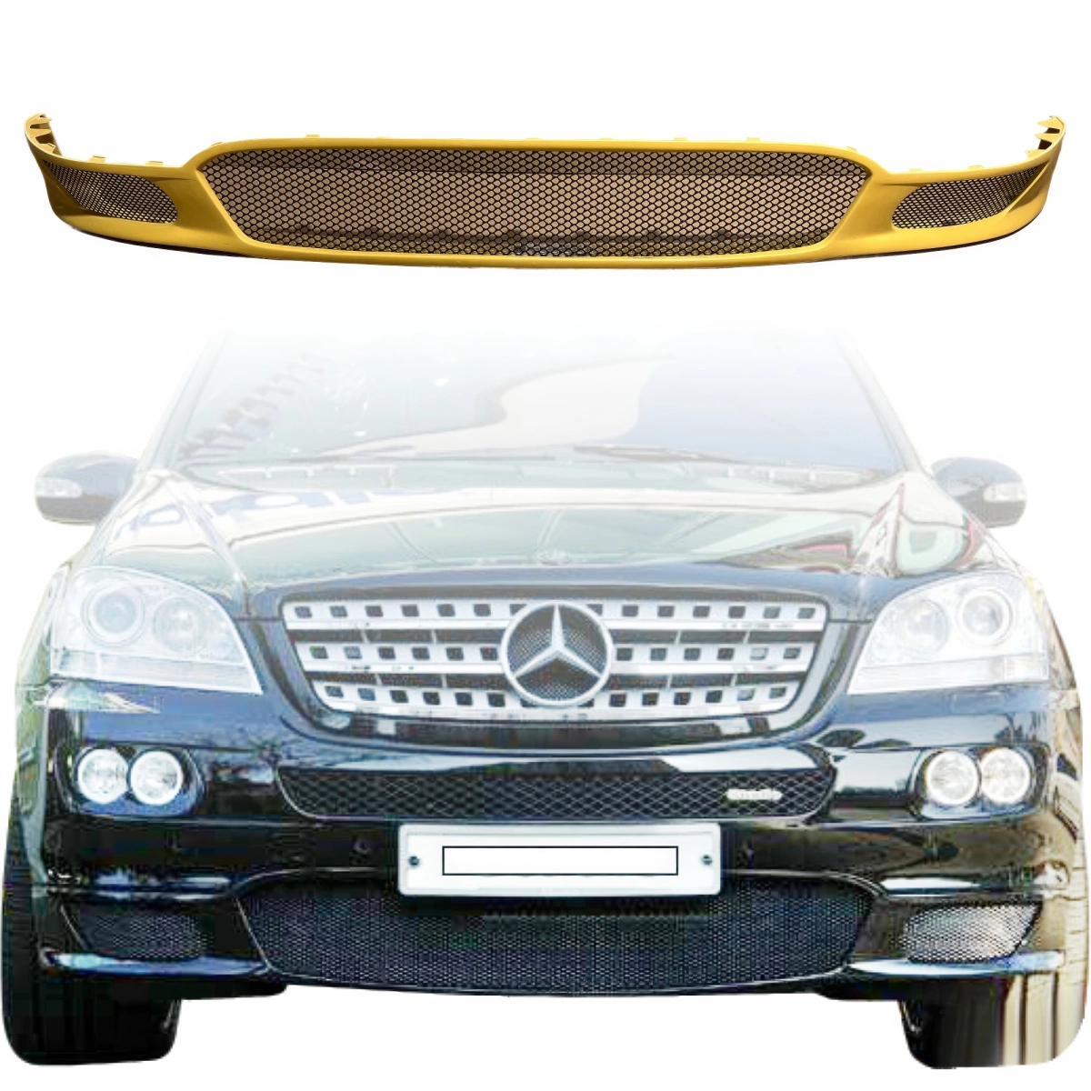 Modify your Mercedes-Benz M-Class 2006 with our Exterior/Front Lips - 8