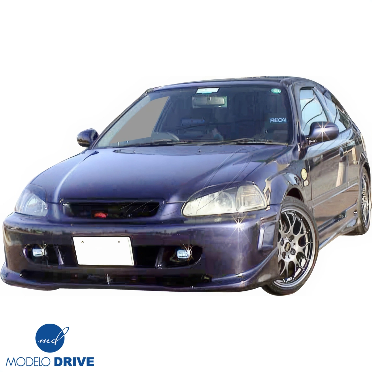 Modify your Honda Civic 1996 with our Exterior/Front Bumpers - 7