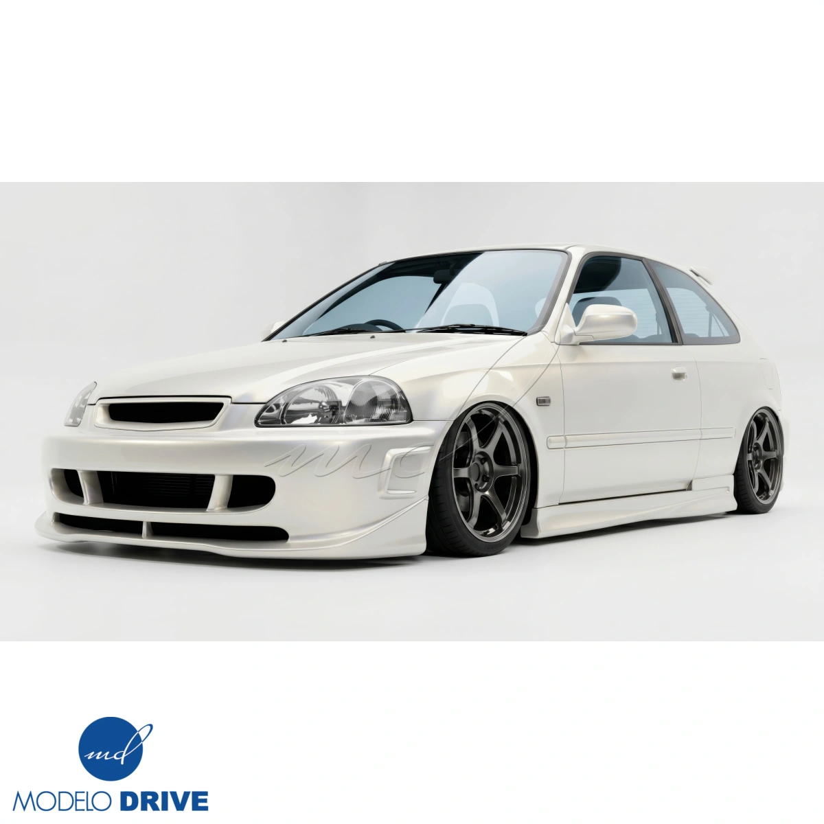 Modify your Honda Civic 1996 with our Exterior/Front Bumpers - 8