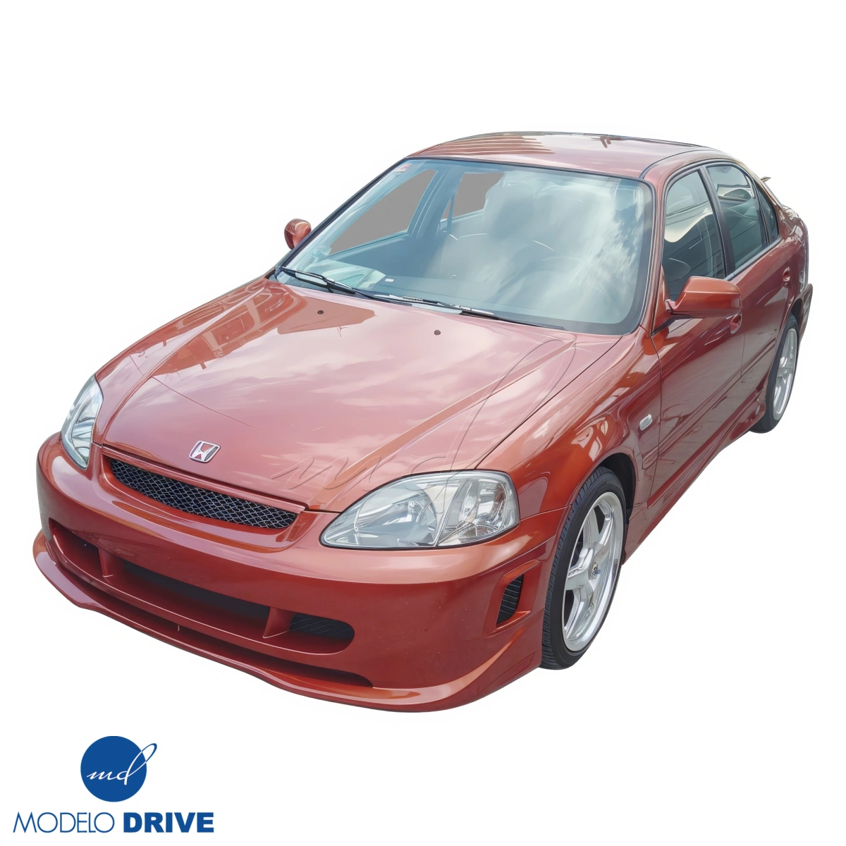 Modify your Honda Civic 1996 with our Exterior/Front Bumpers - 13