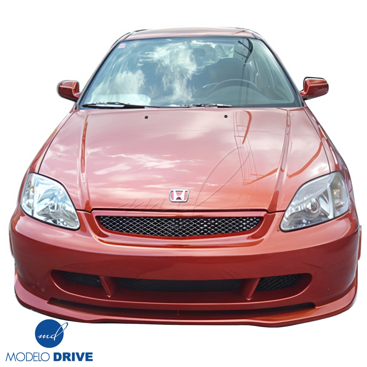 Modify your Honda Civic 1996 with our Exterior/Front Bumpers - 13