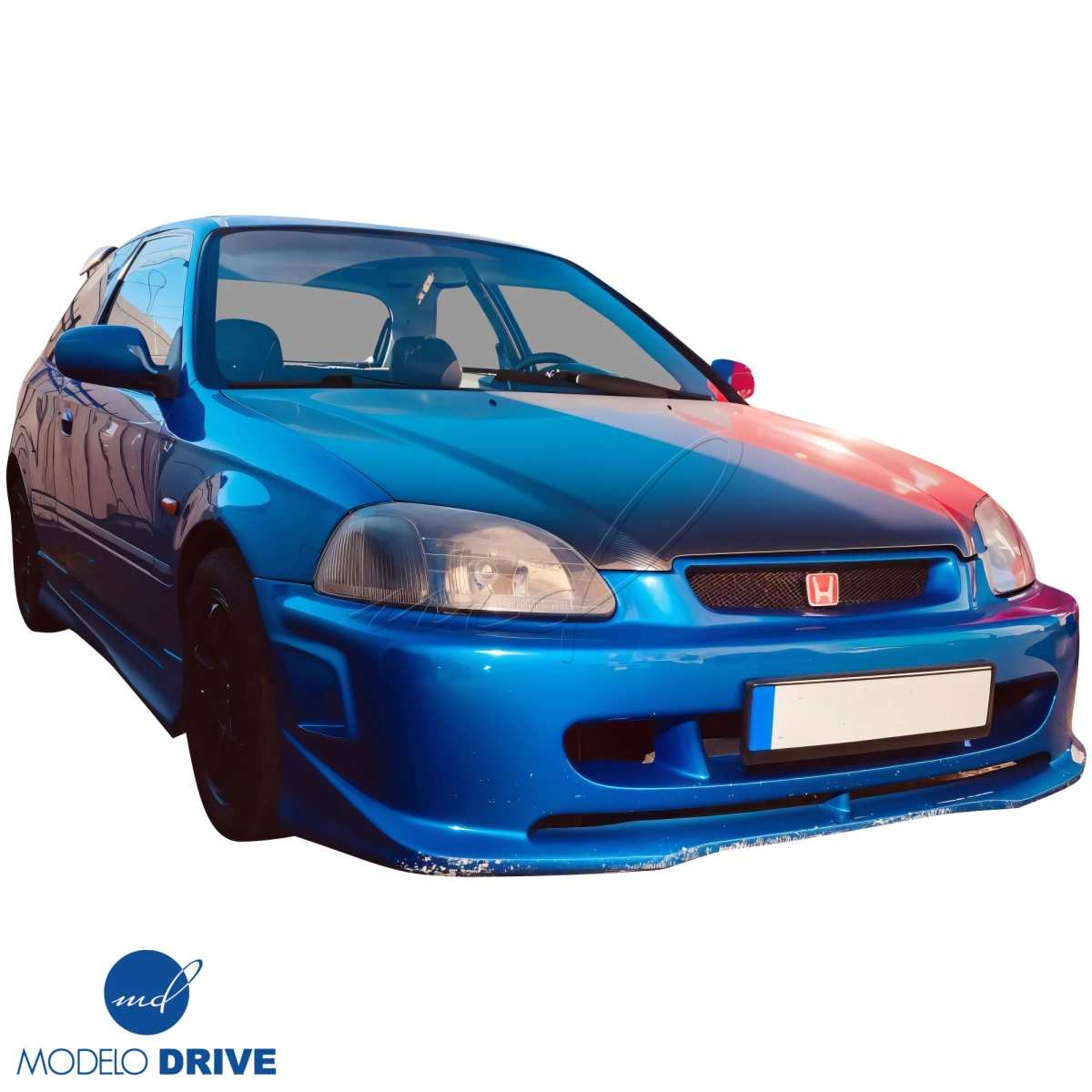 Modify your Honda Civic 1996 with our Exterior/Front Bumpers - 29