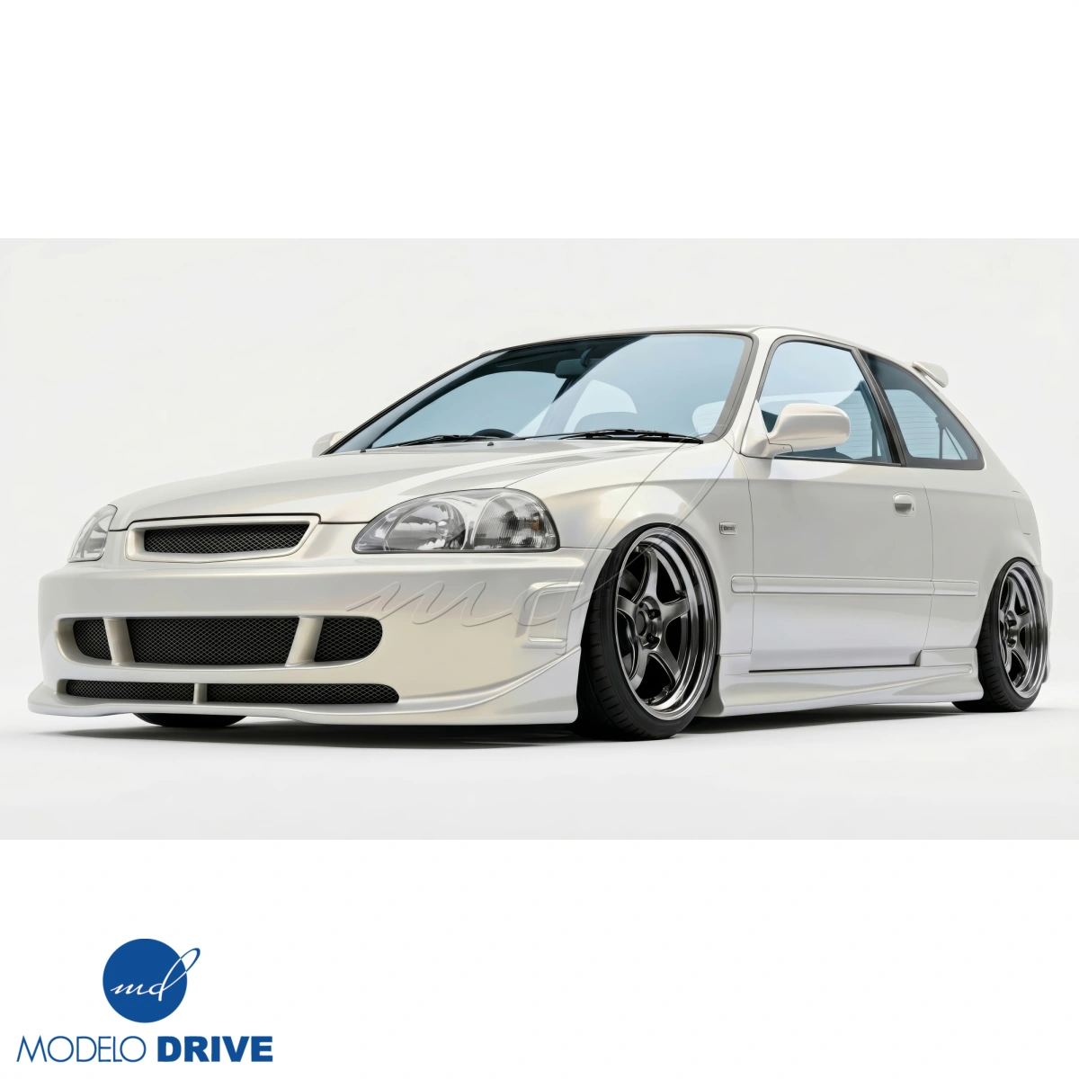 Modify your Honda Civic 1996 with our Exterior/Side Skirts - 7