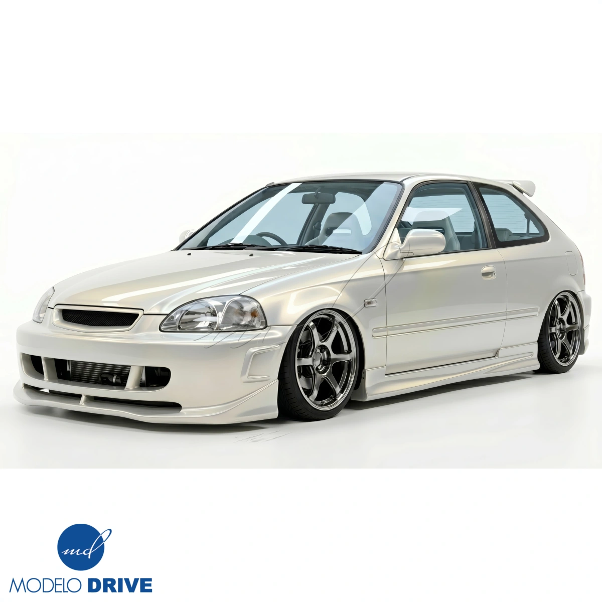 Modify your Honda Civic 1996 with our Exterior/Side Skirts - 8