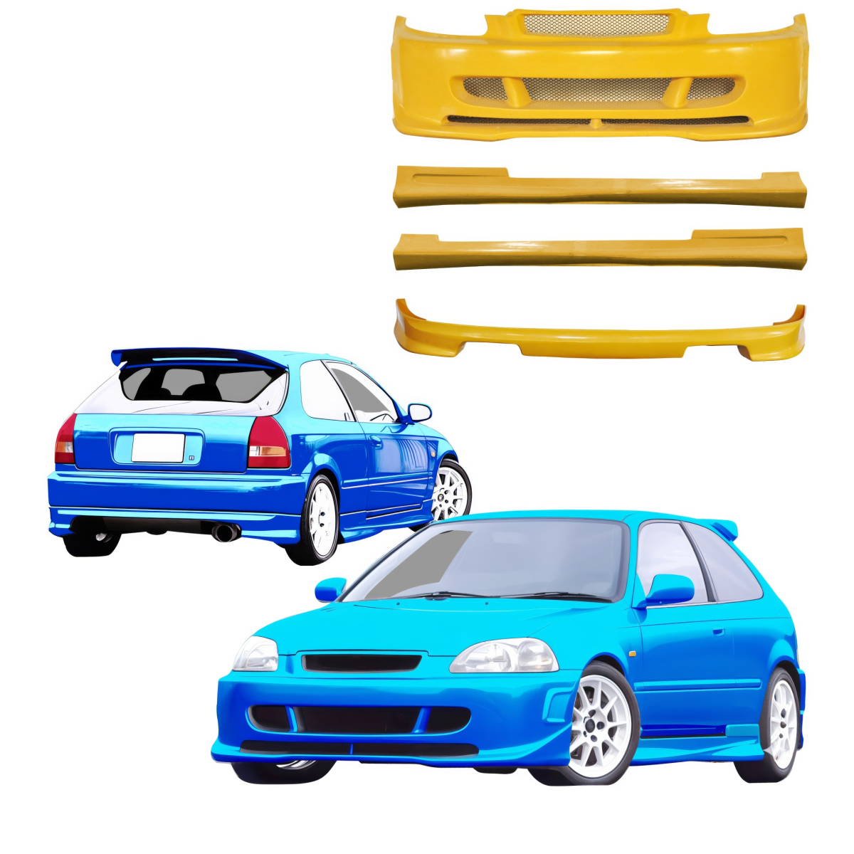Modify your Honda Civic 1996 with our Exterior/Complete Body Kits -