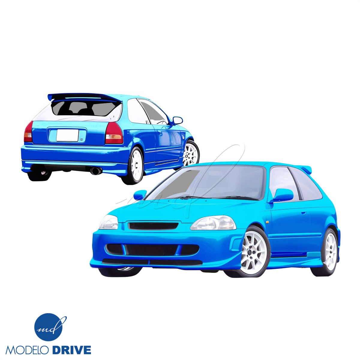 Modify your Honda Civic 1996 with our Exterior/Complete Body Kits -